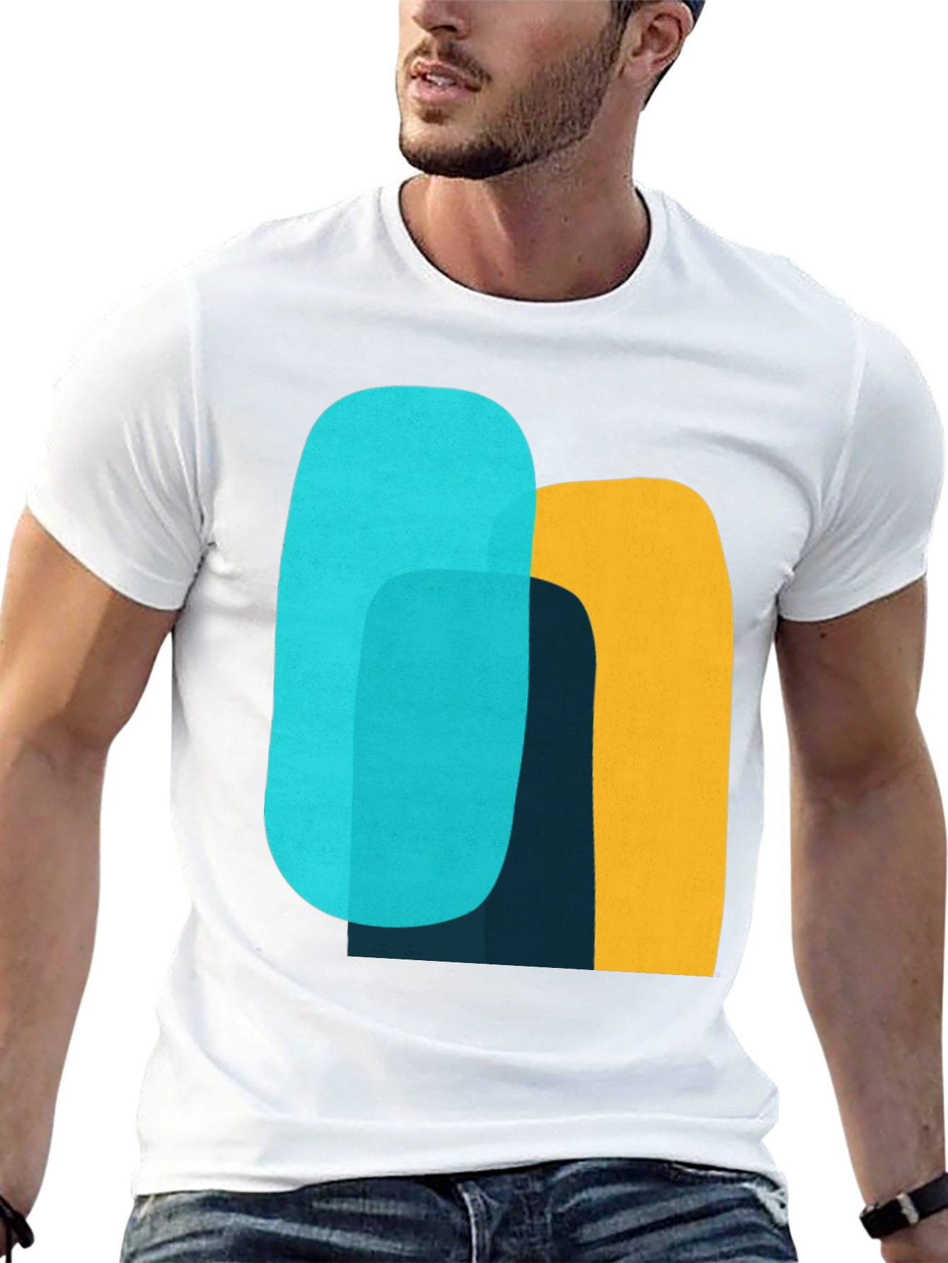 Abstract Graphic Tee - Modern Art Shirt