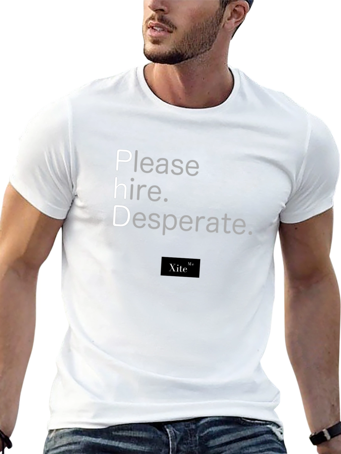PhD Graduate Black T-Shirt - Please Hire