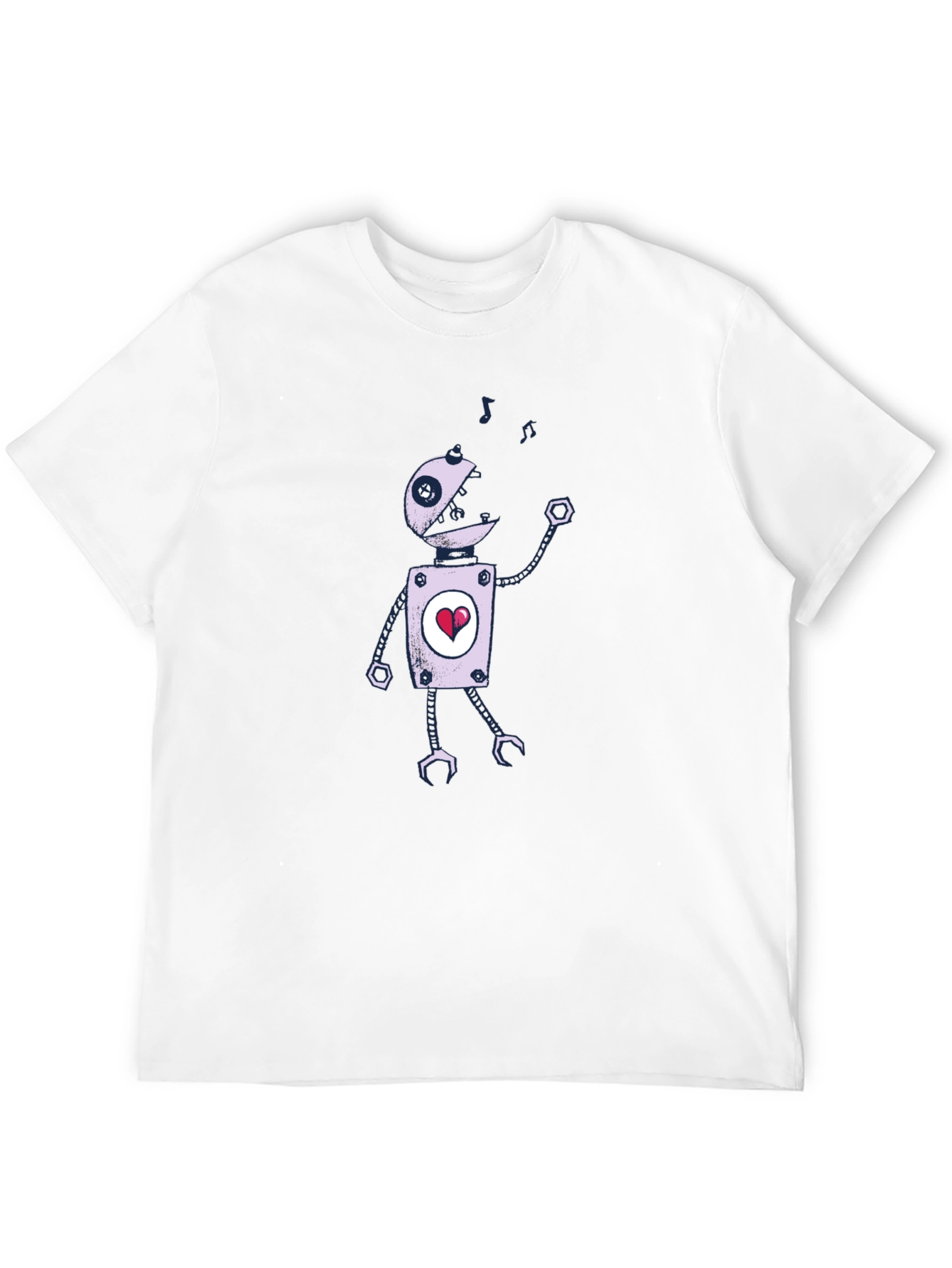Robot Heart T-Shirt - Unique Graphic Tee
