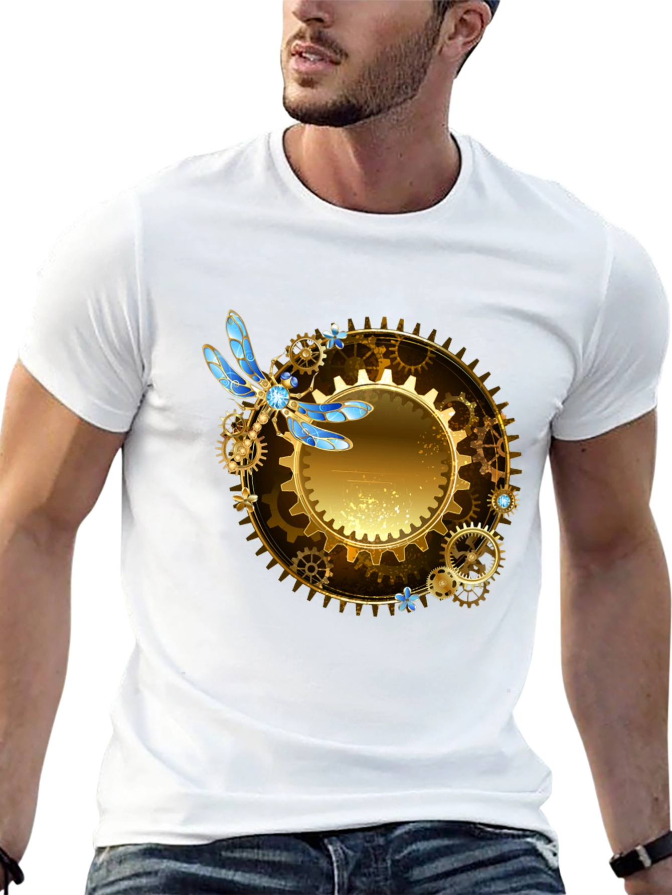 Steampunk Dragonfly Graphic Tee