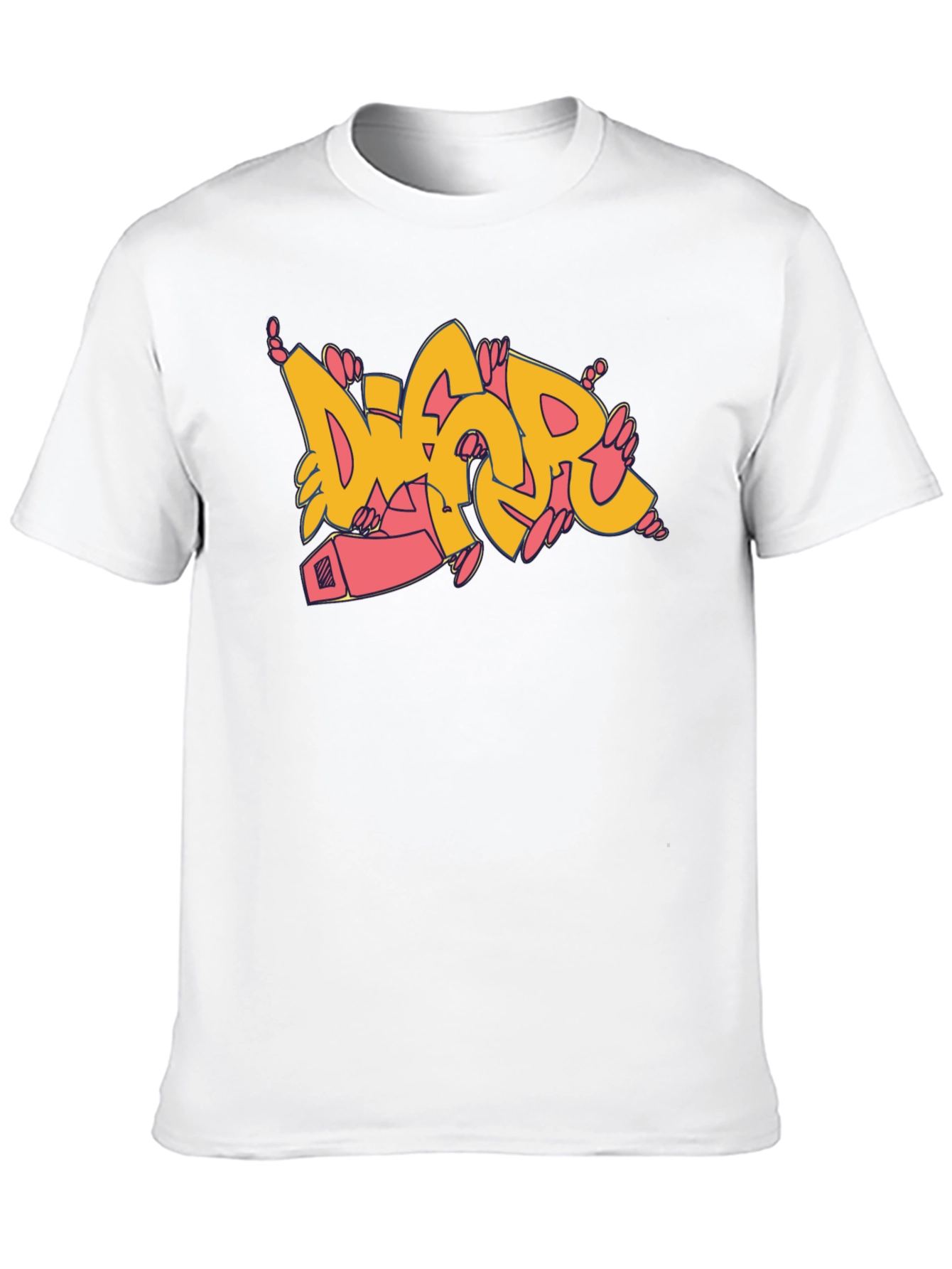 Graffiti Style Black T-Shirt