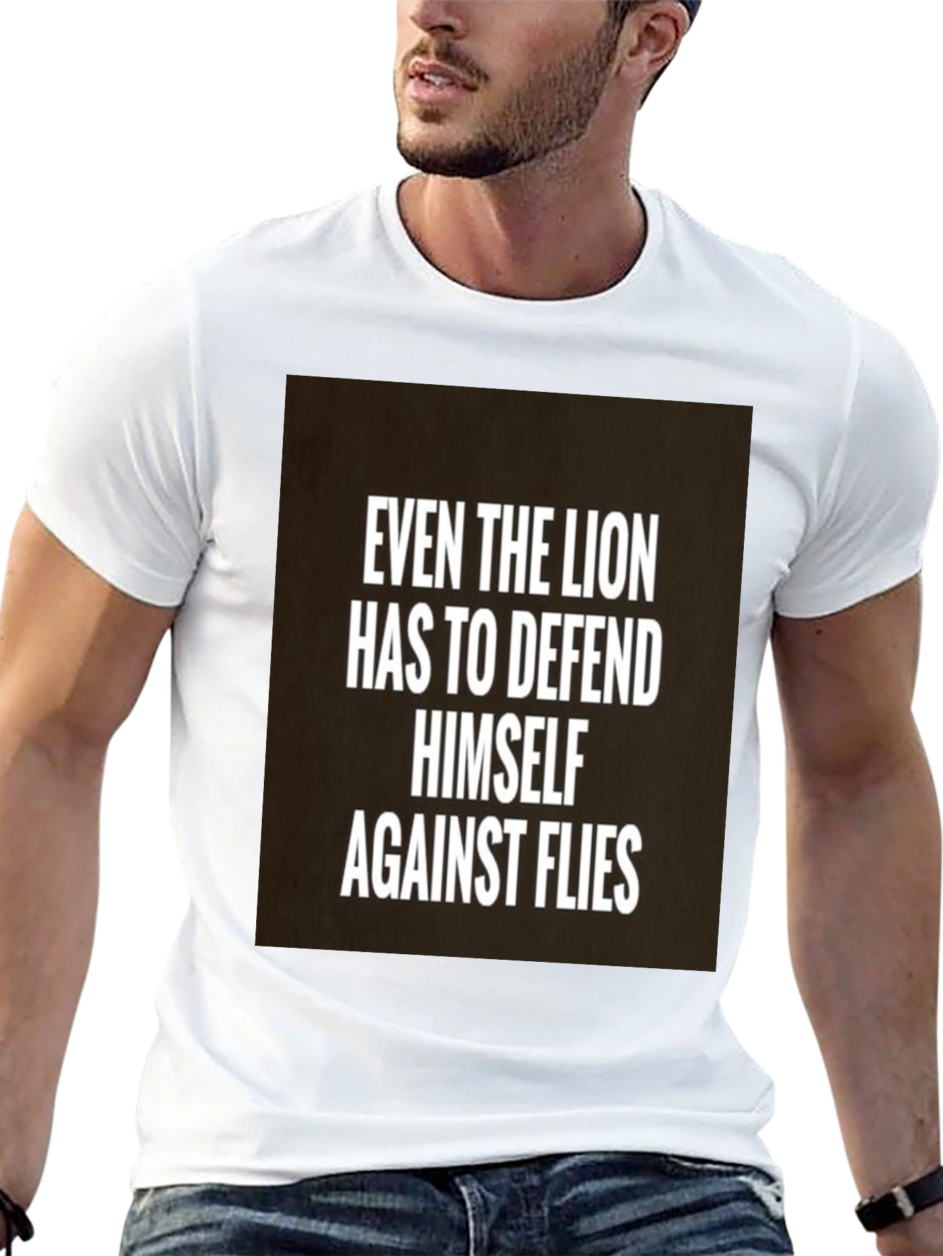 Lion Defense Black T-Shirt