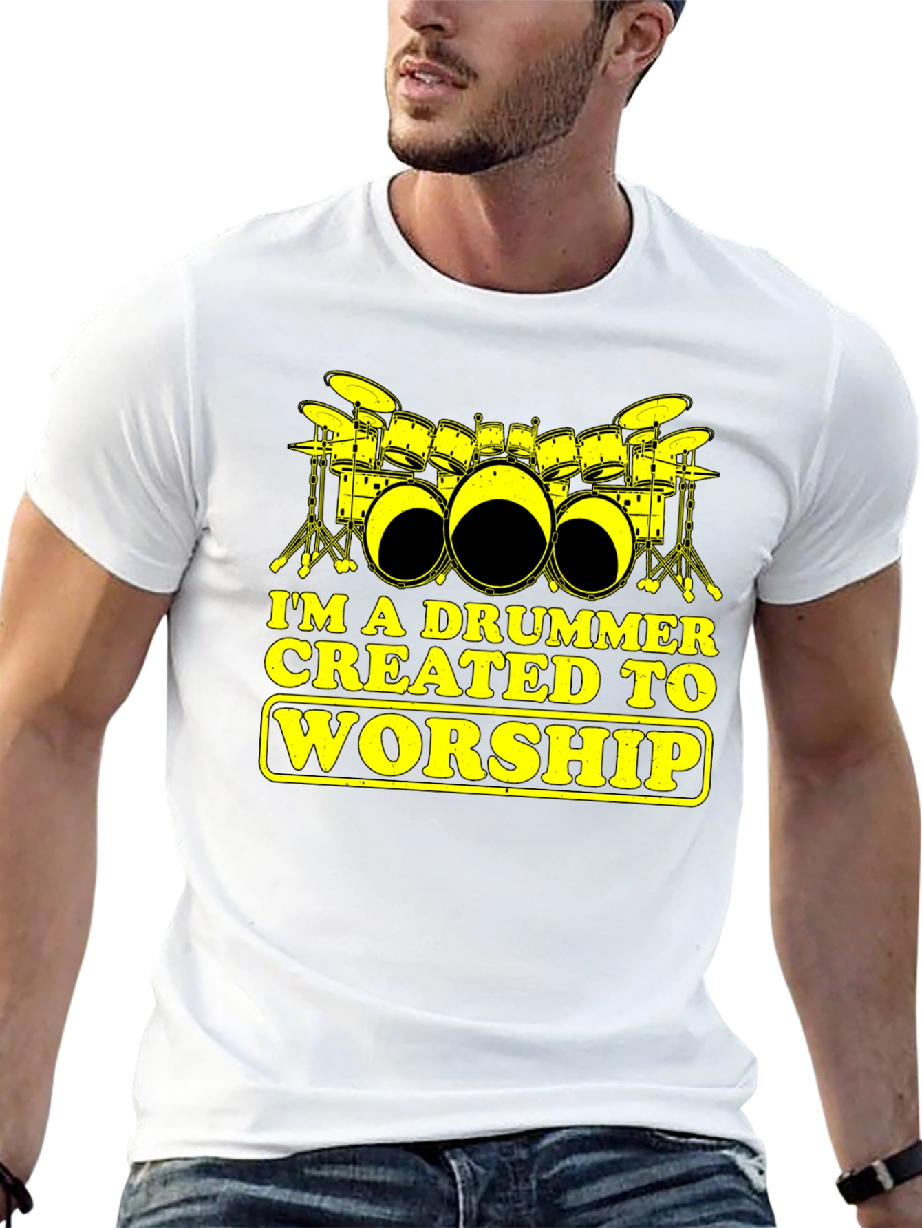 Drummer Worship Graphic T-Shirt