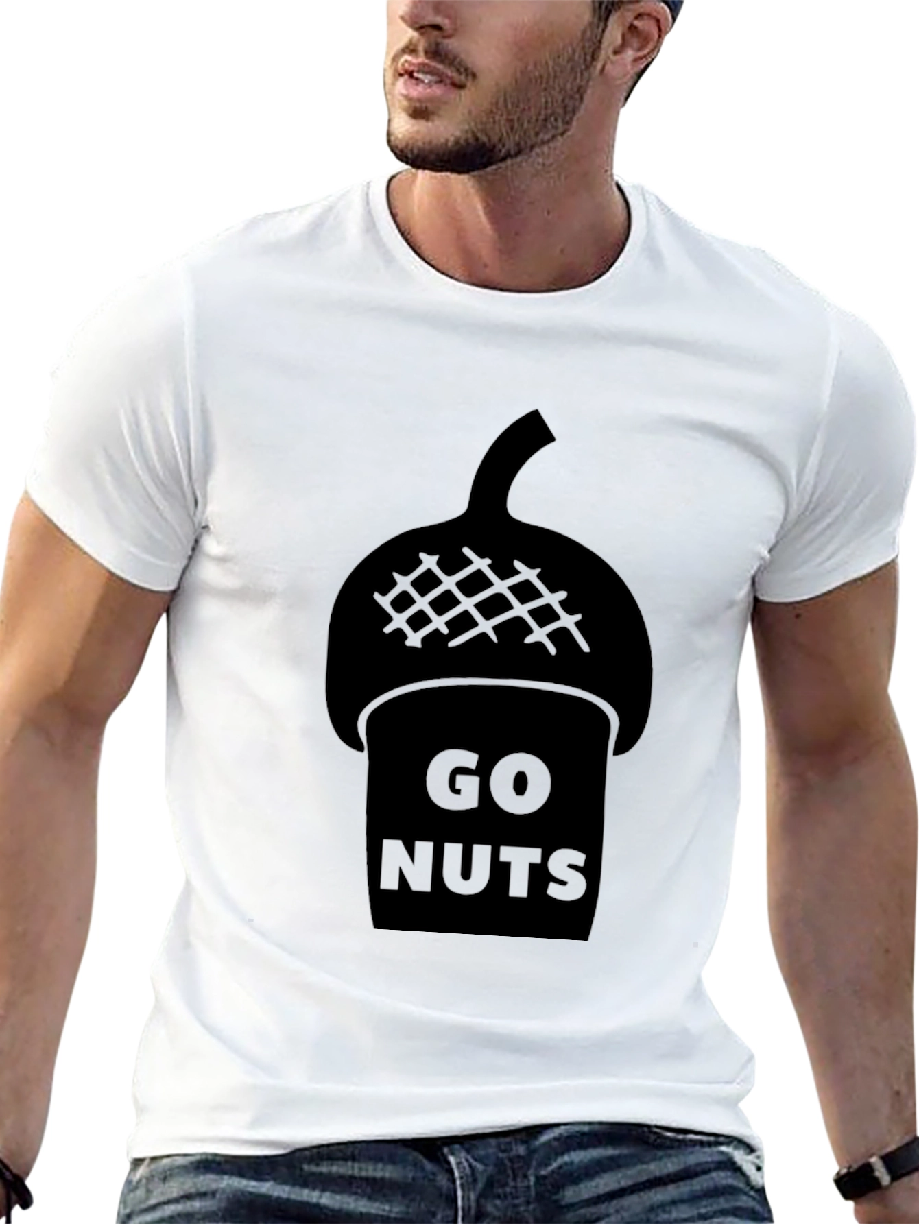 Go Nuts Acorn Graphic T-Shirt