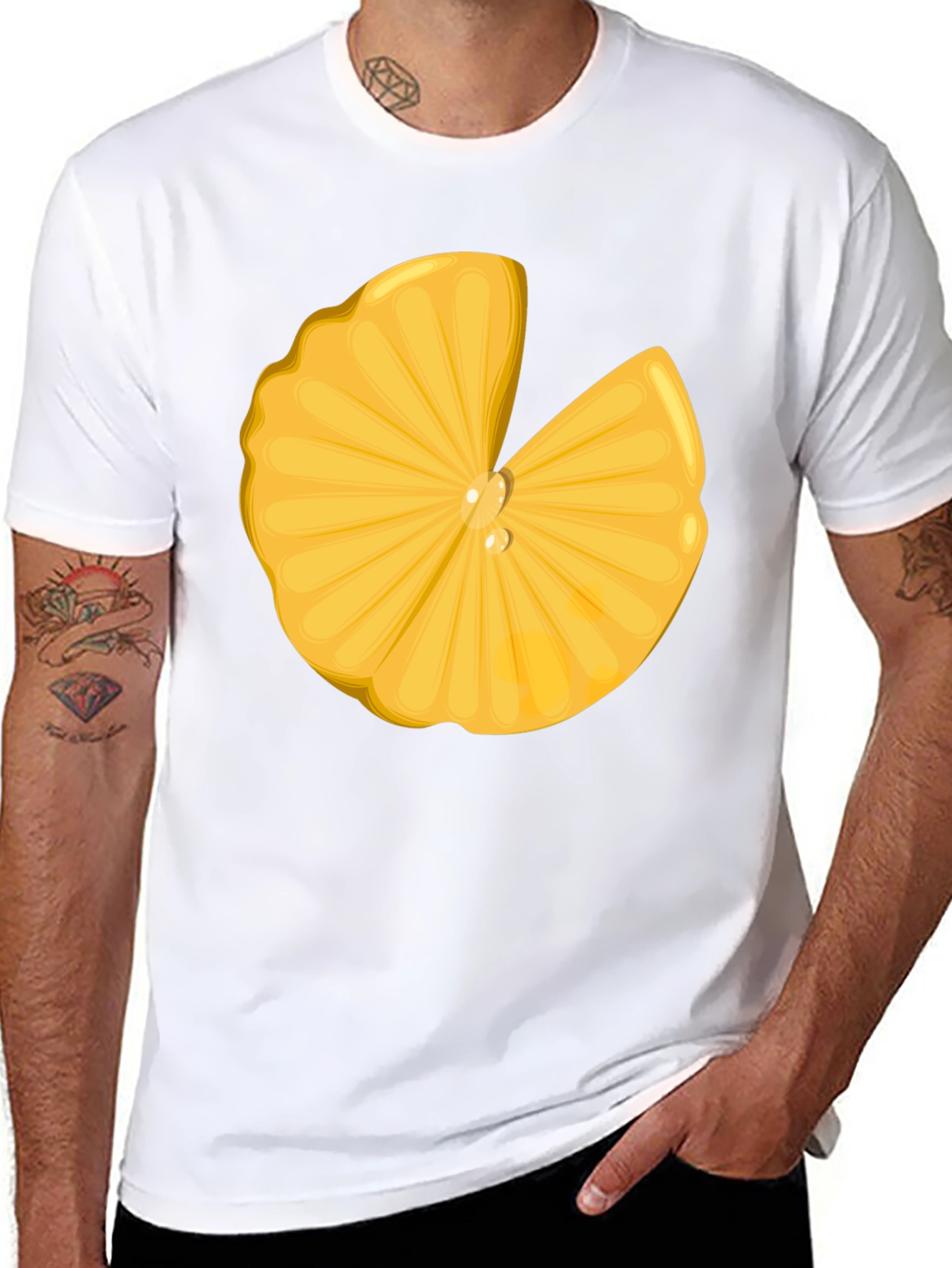 Citrus Slice Graphic Tee - Fresh Summer Style!