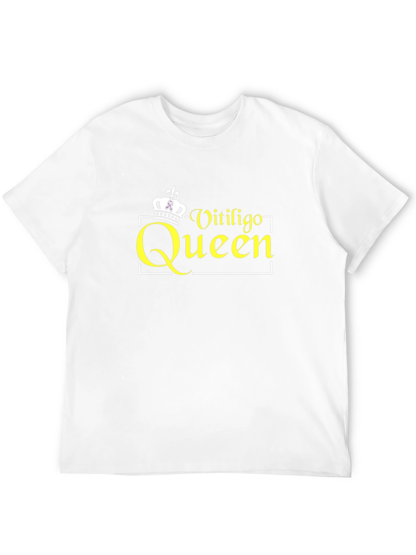 Vitiligo Queen Black T-Shirt