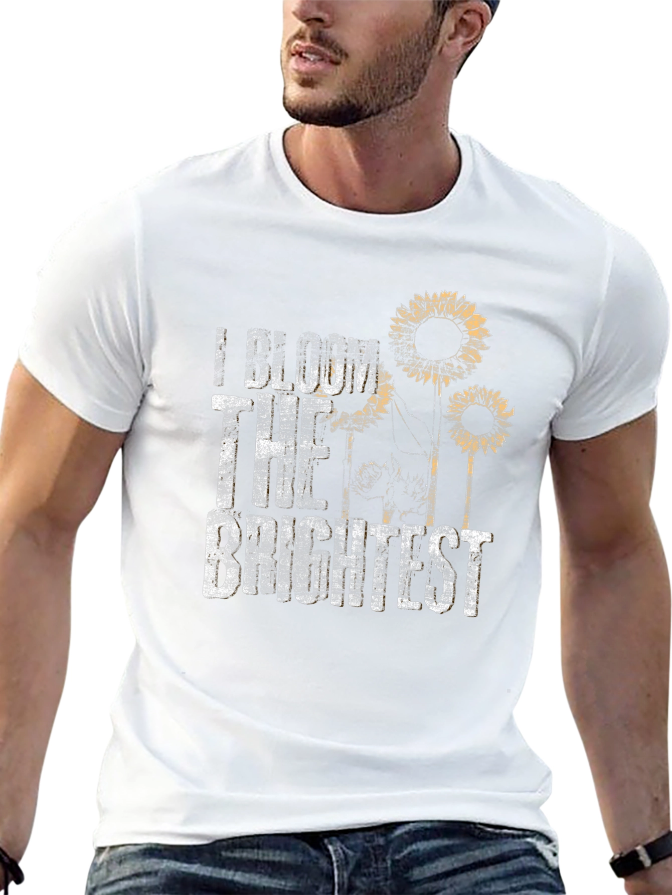 I Bloom the Brightest Sunflower Graphic T-Shirt