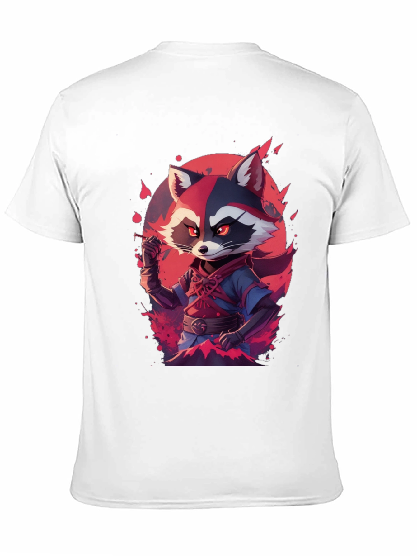 Raccoon Warrior Black Tee