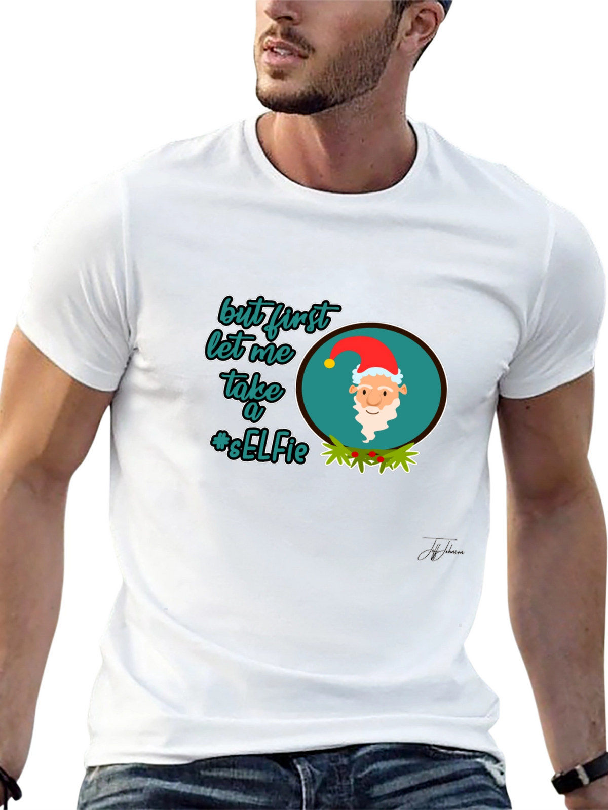 Festive Christmas Selfie T-Shirt