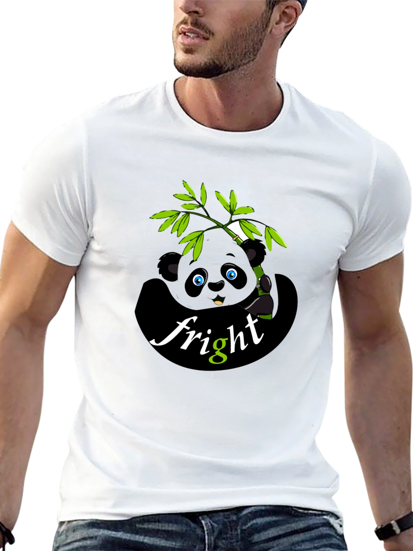 Panda Fright Graphic T-Shirt