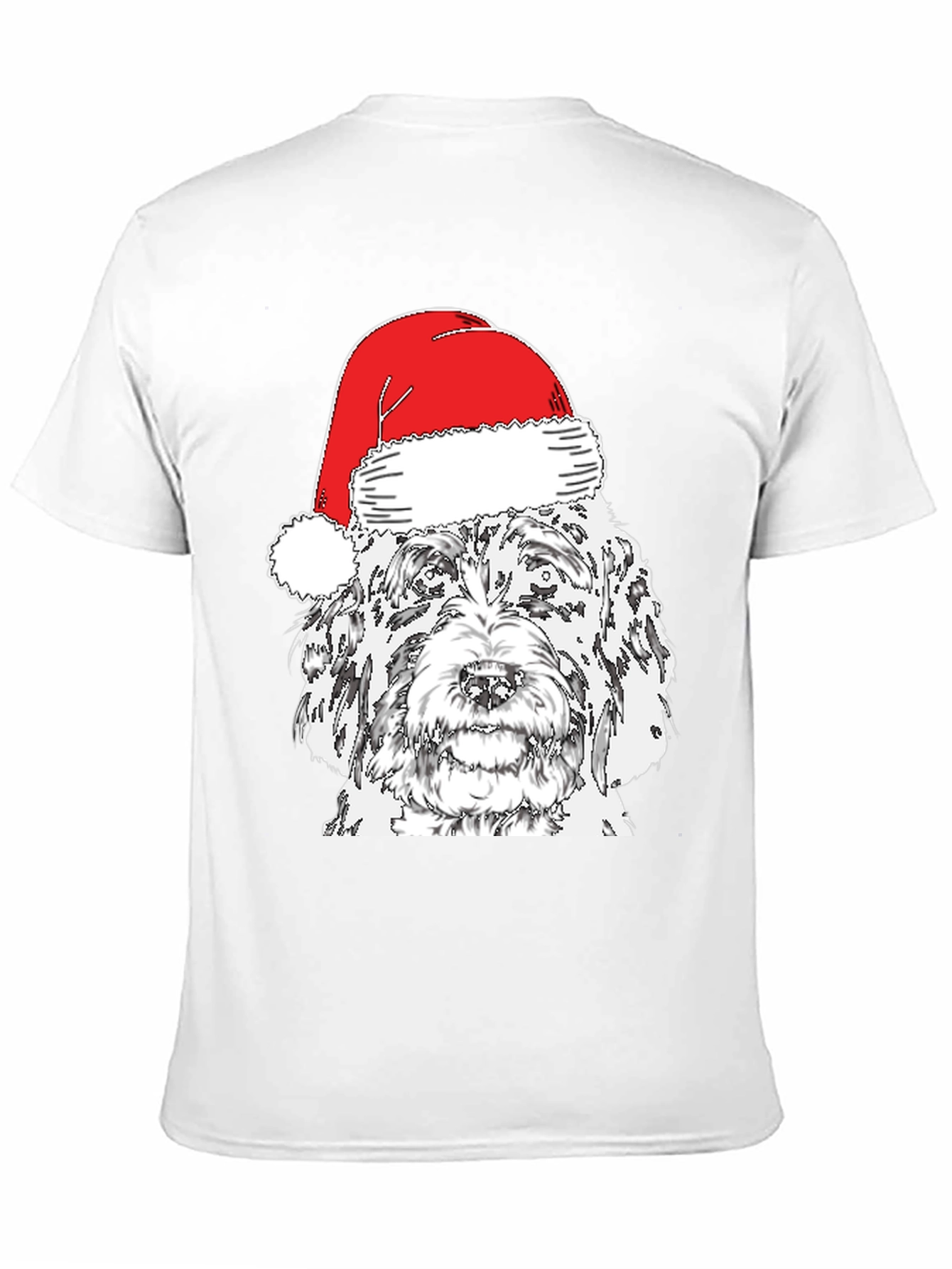 Festive Dog Santa Hat T-Shirt