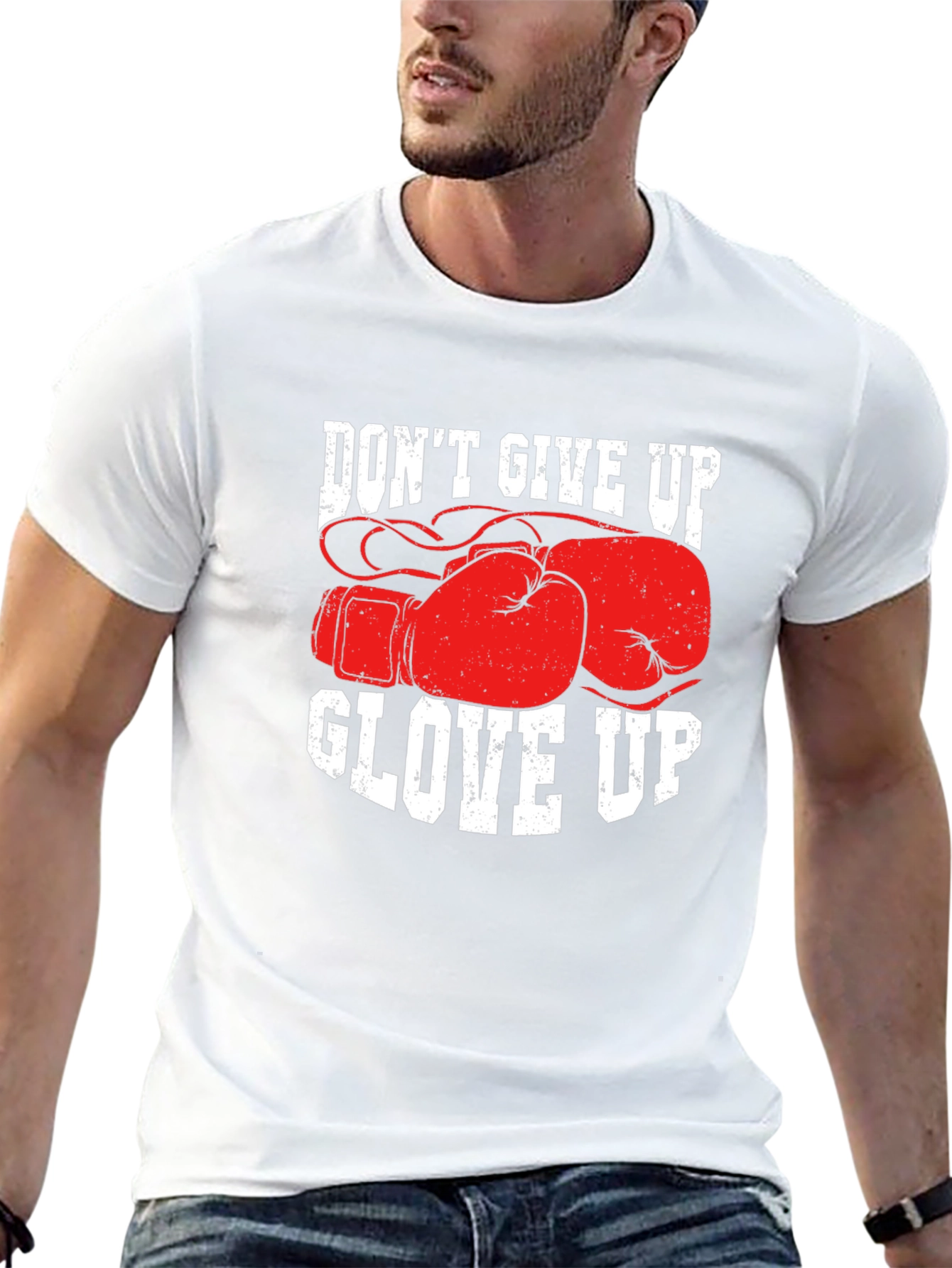 Dont Give Up Glove Up Boxing T-Shirt