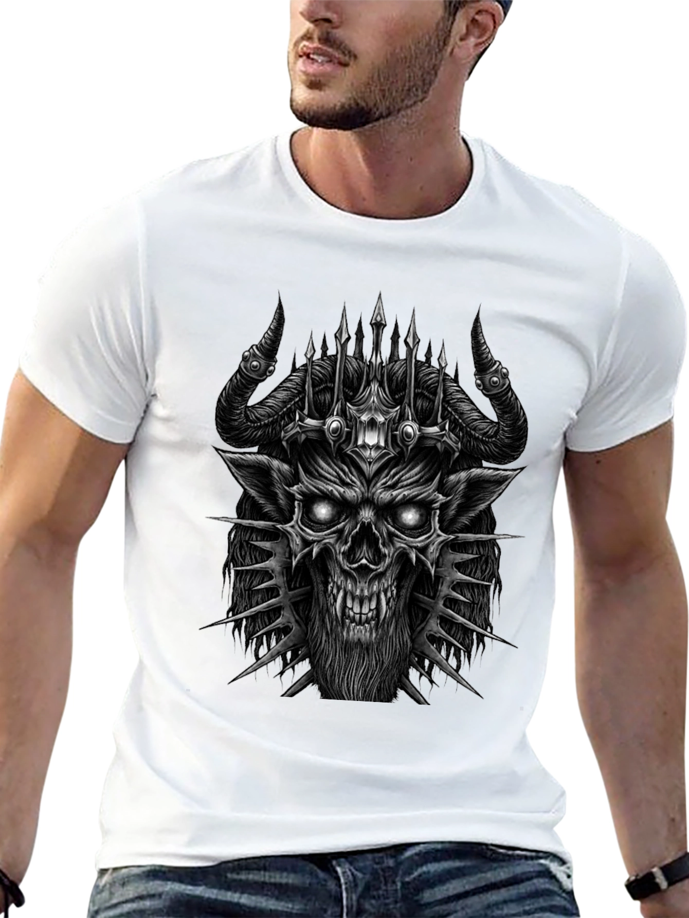 Demon King Graphic Tee - Black