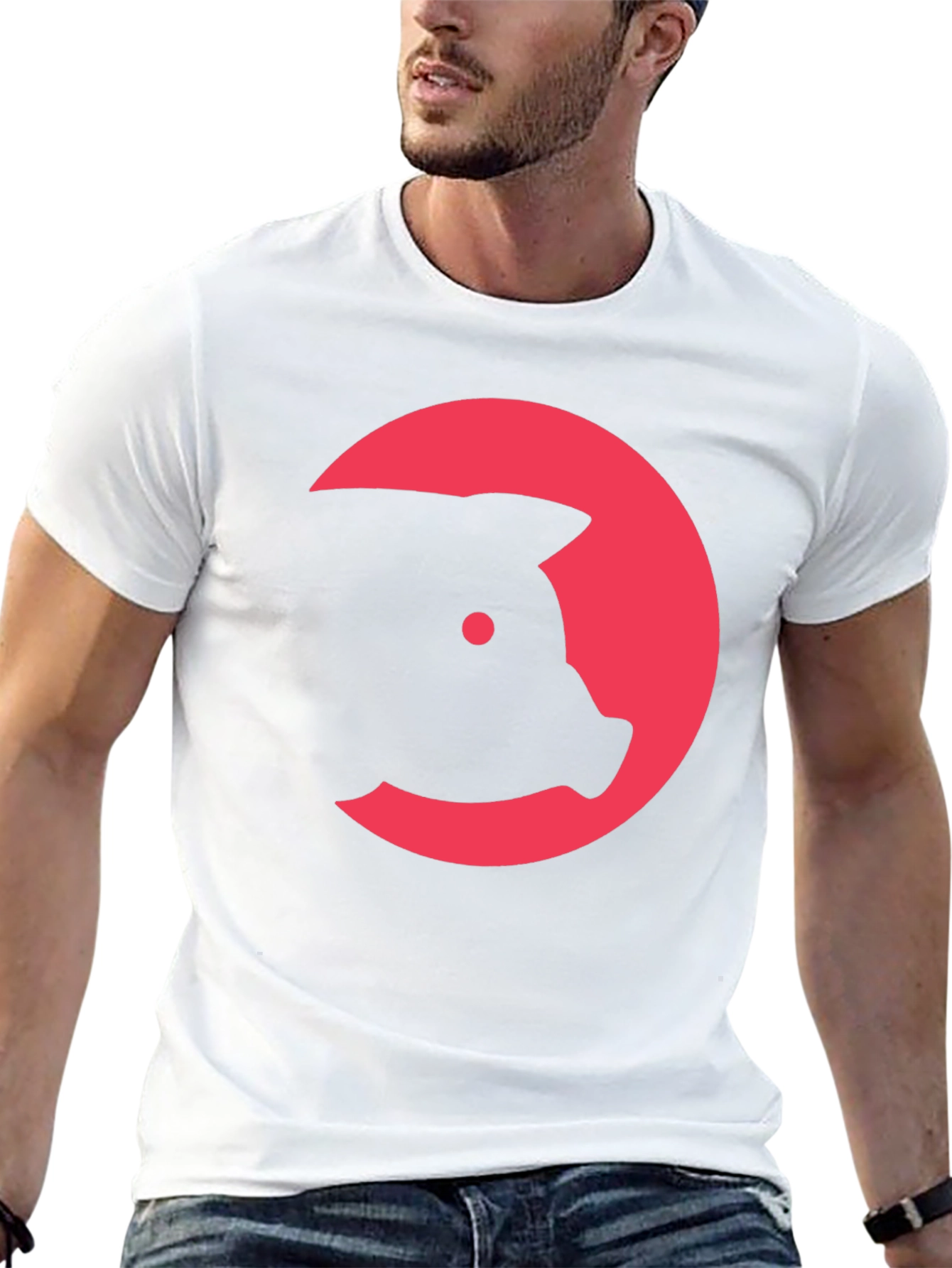 Black Pig Head Graphic Tee