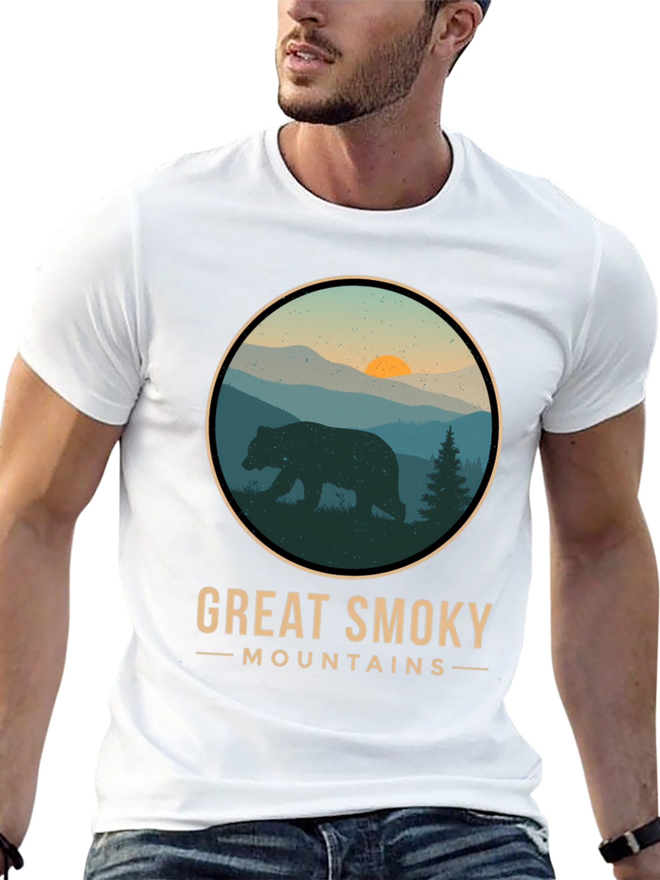 Great Smoky Mountains T-Shirt - Bear Design
