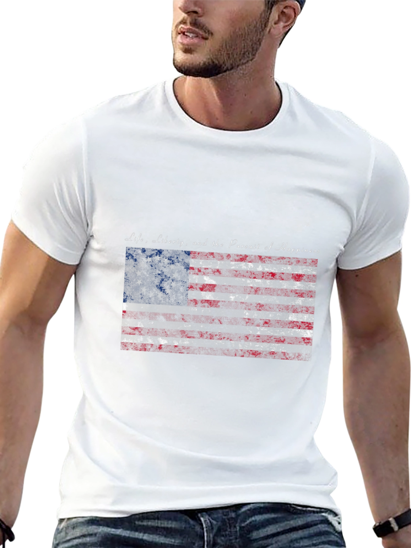 Patriotic USA Flag Life Liberty T-Shirt