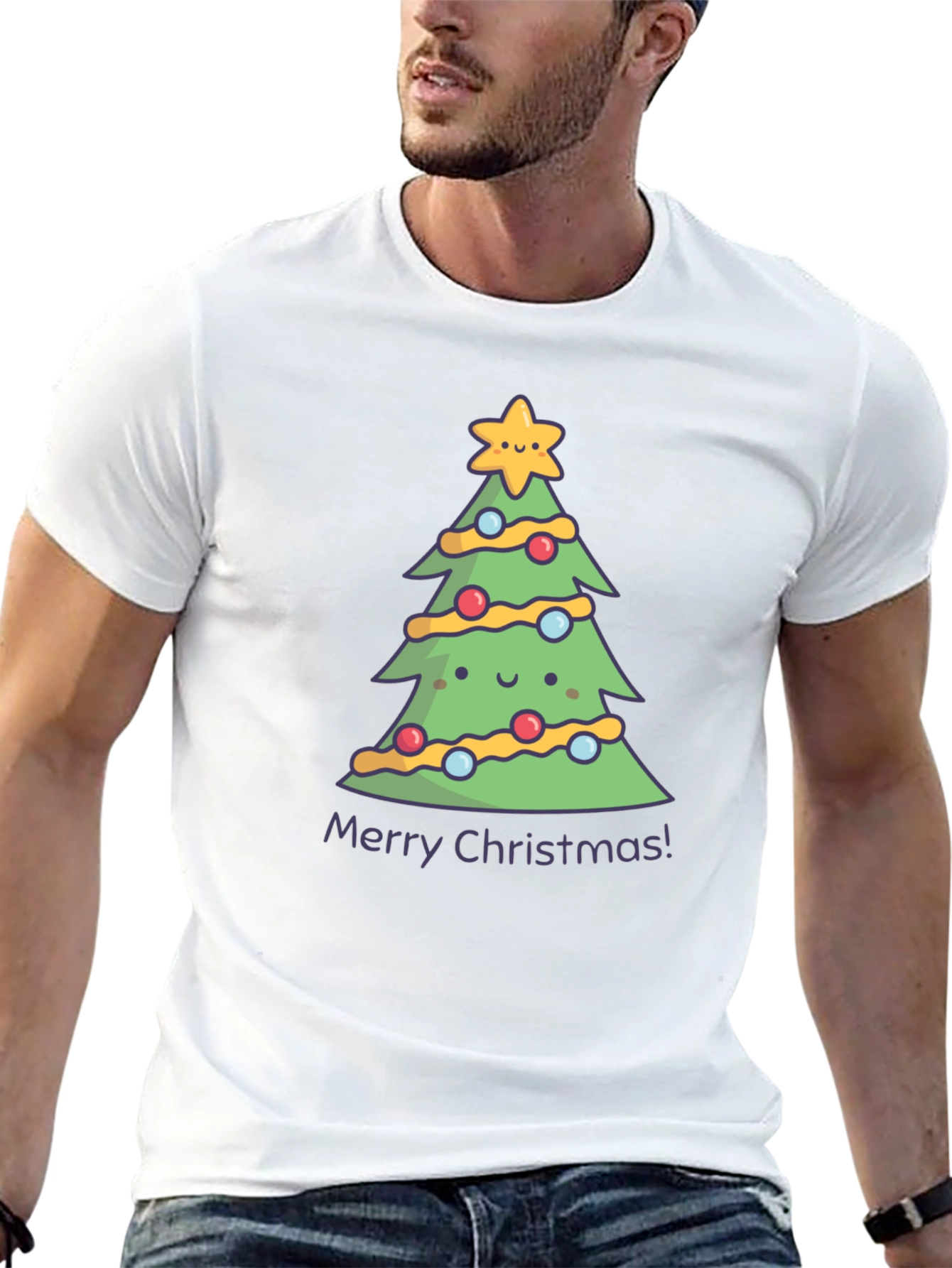Cute Christmas Tree Graphic Tee