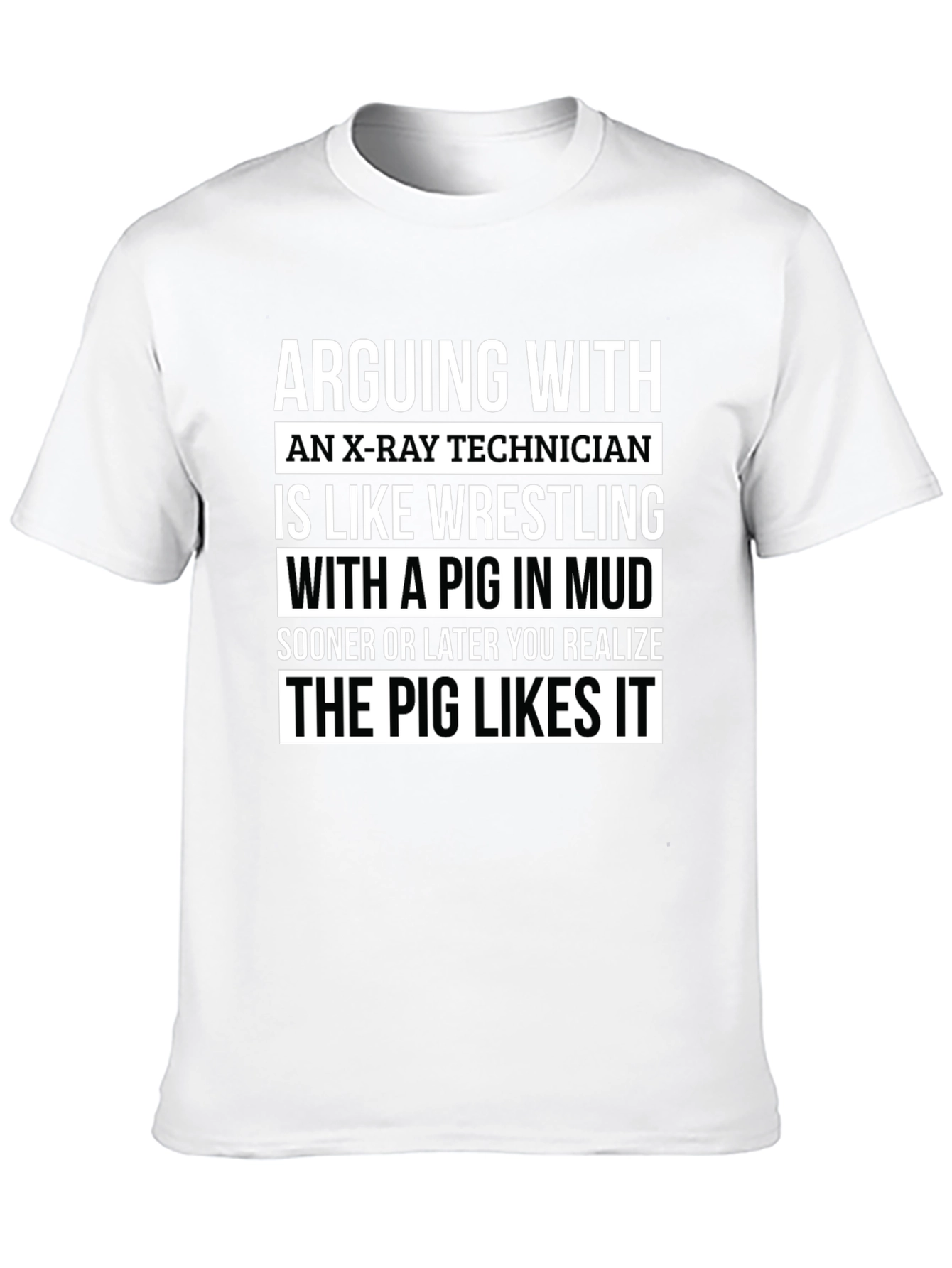 X-Ray Technician Pig T-Shirt - Funny Gift