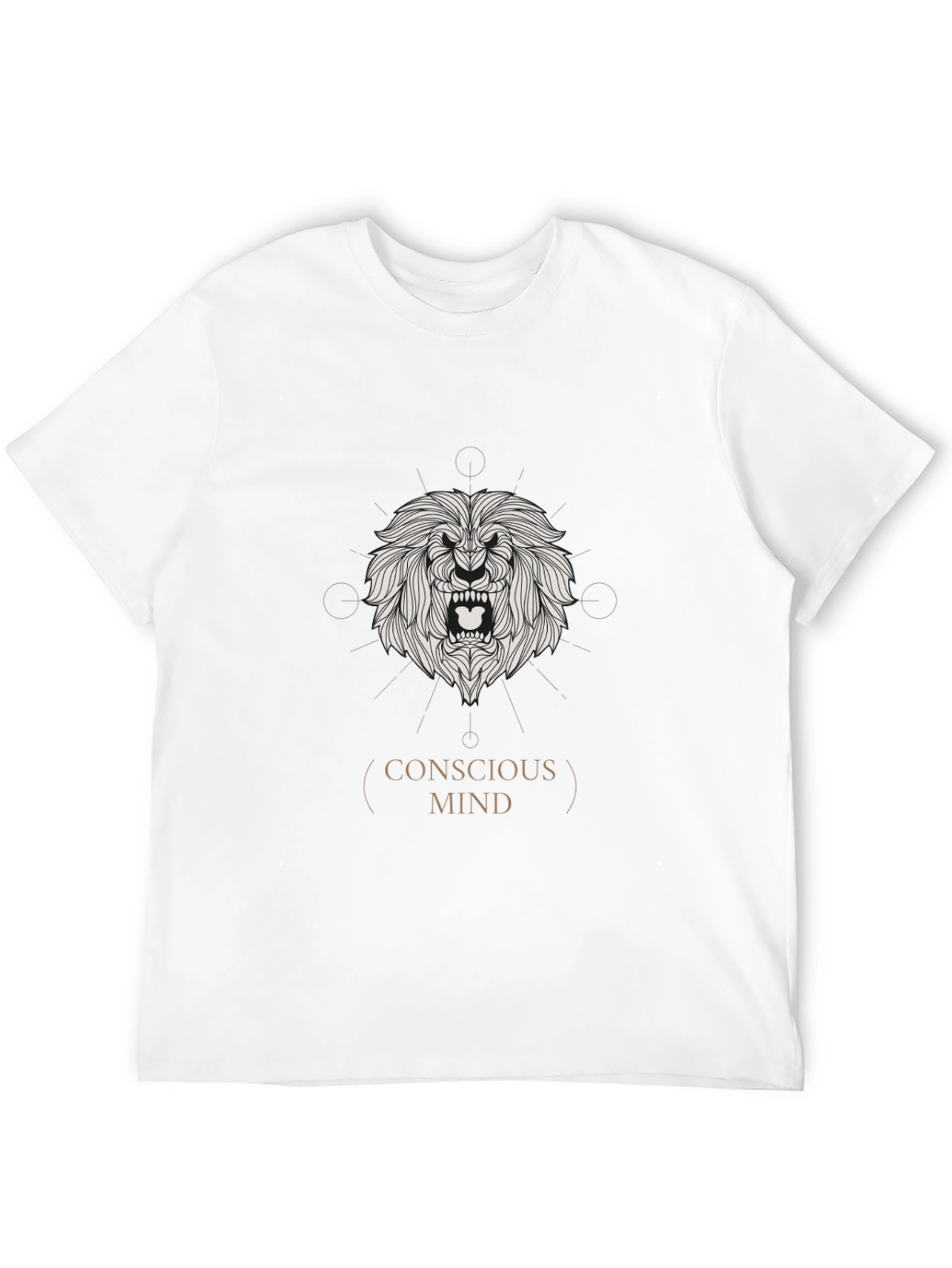 Conscious Mind Lion Graphic Tee - Black