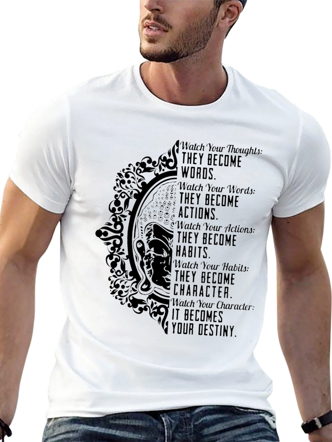 Inspirational Destiny Graphic Tee - Black