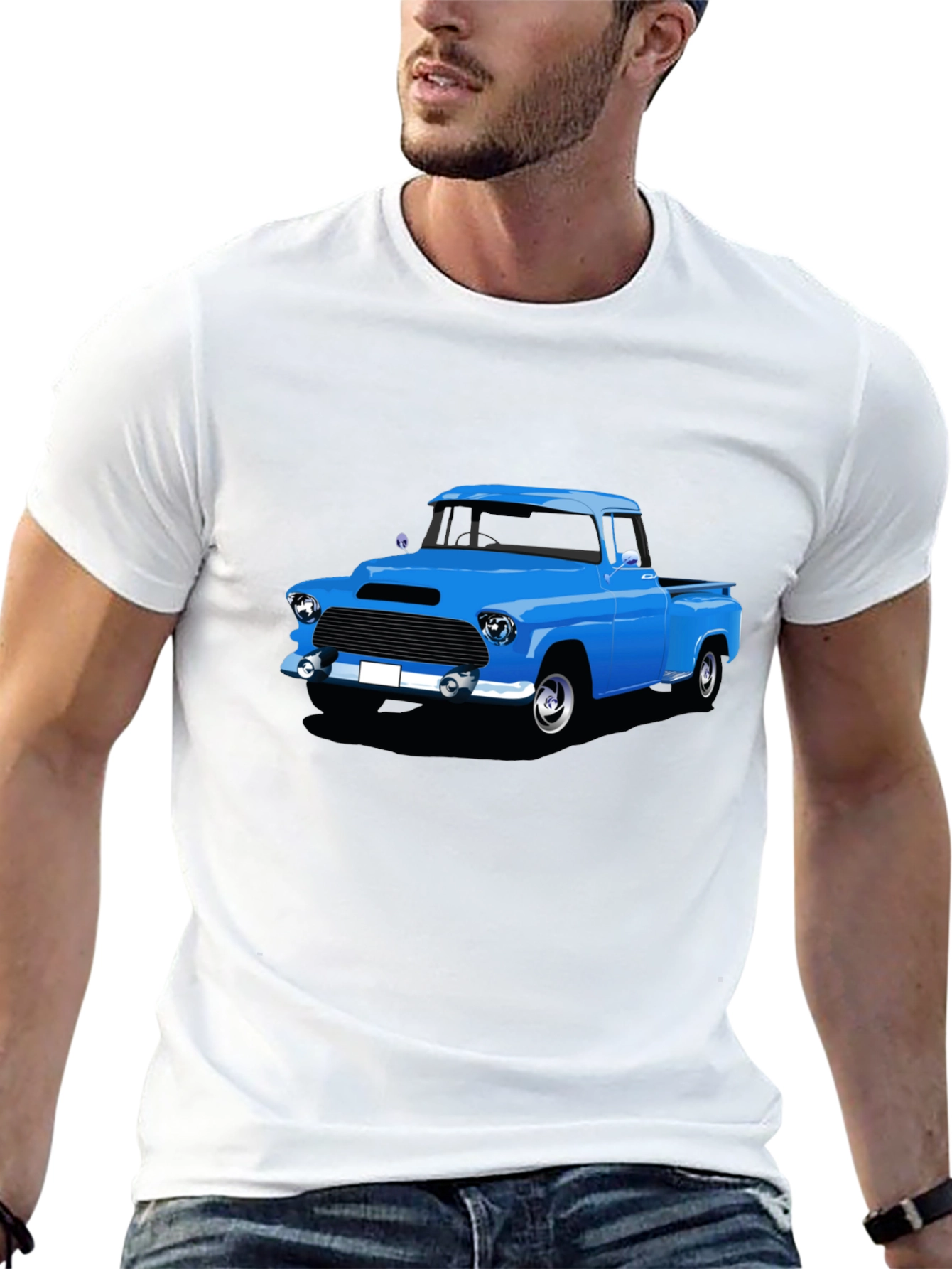 Classic Blue Truck Graphic Tee