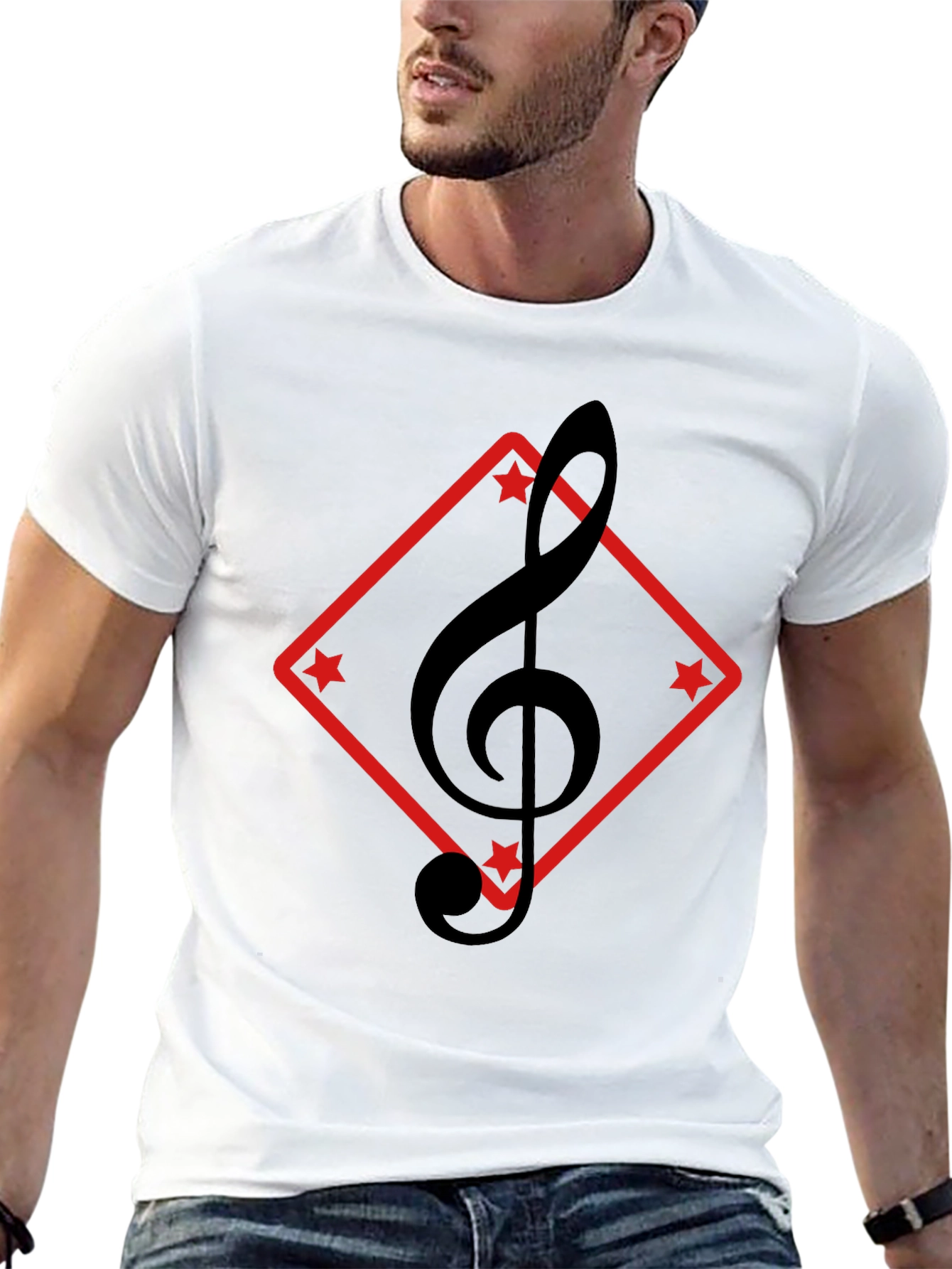 Musical Treble Clef Graphic Tee