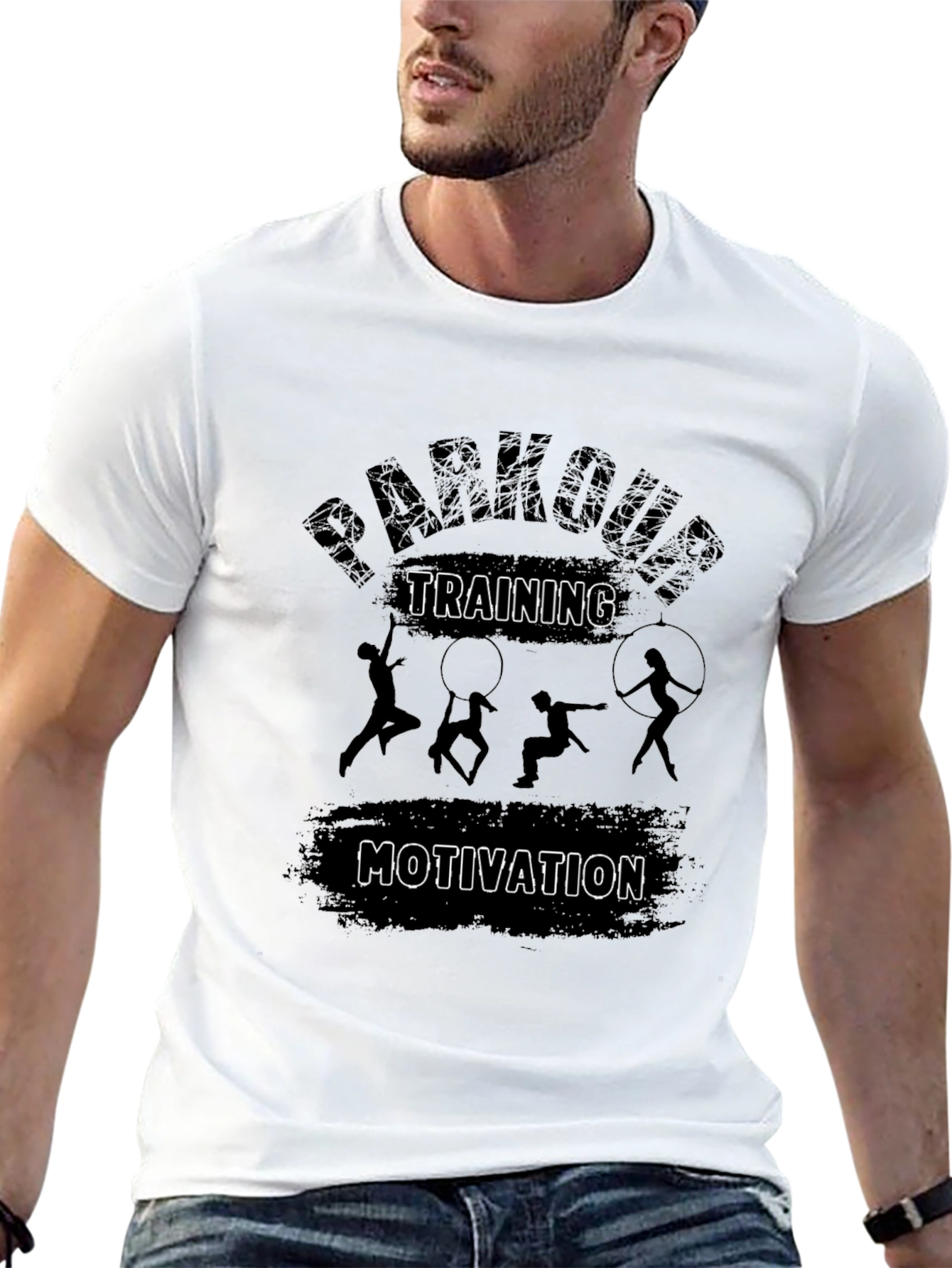 Parkour Training Motivation Graphic Tee