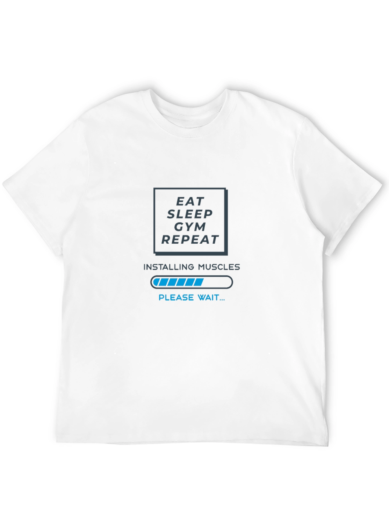 Eat Sleep Gym Repeat Muscle Loading T-Shirt