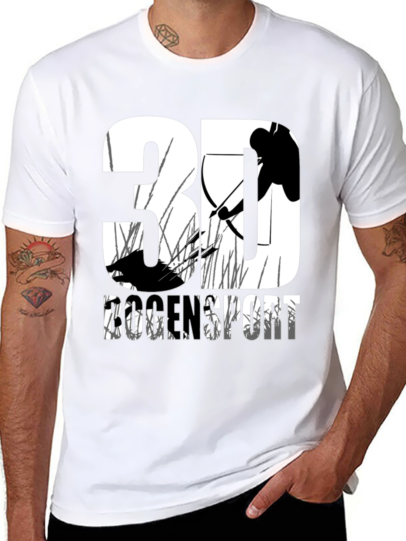 3D Archery T-Shirt - Bow Hunting Sportswear Tee