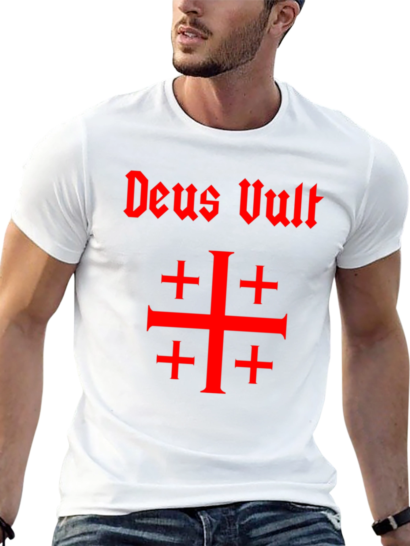 Deus Vult T-Shirt Crusades Knight Templar Shirt
