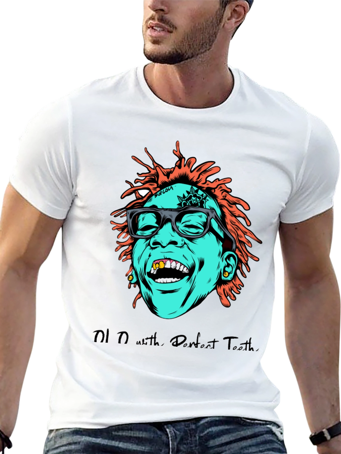 Cartoon Graphic Tee - Hip Hop Style