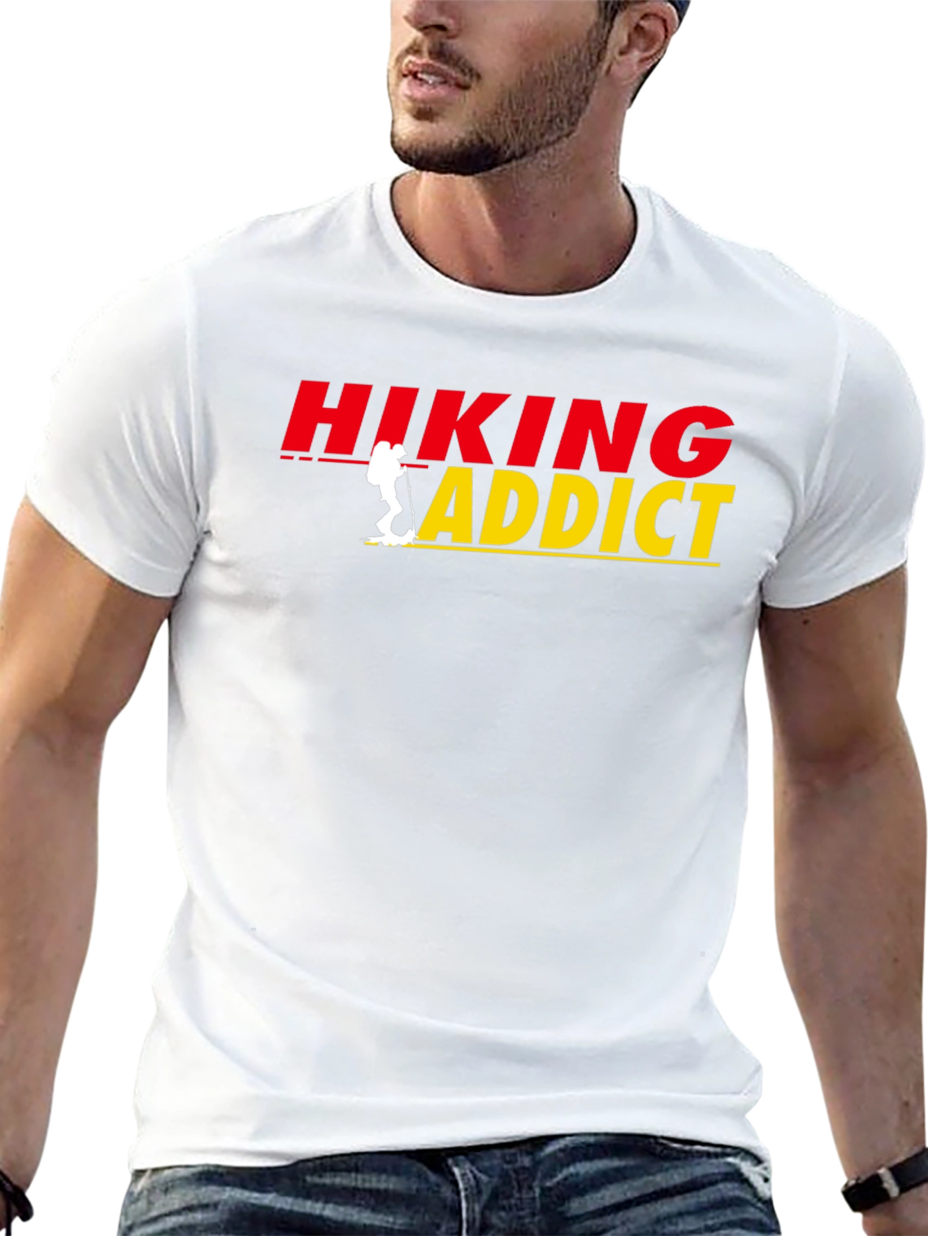 Hiking Addict Graphic Tee - Outdoor Adventure T-Shirt
