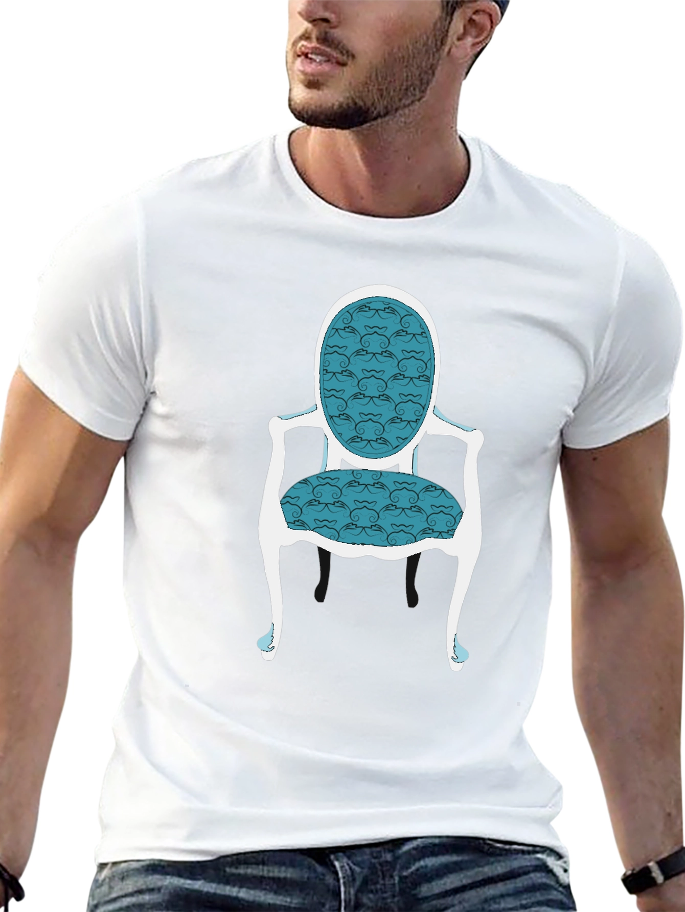 Elegant Chair Graphic Tee - Stylish and Unique
