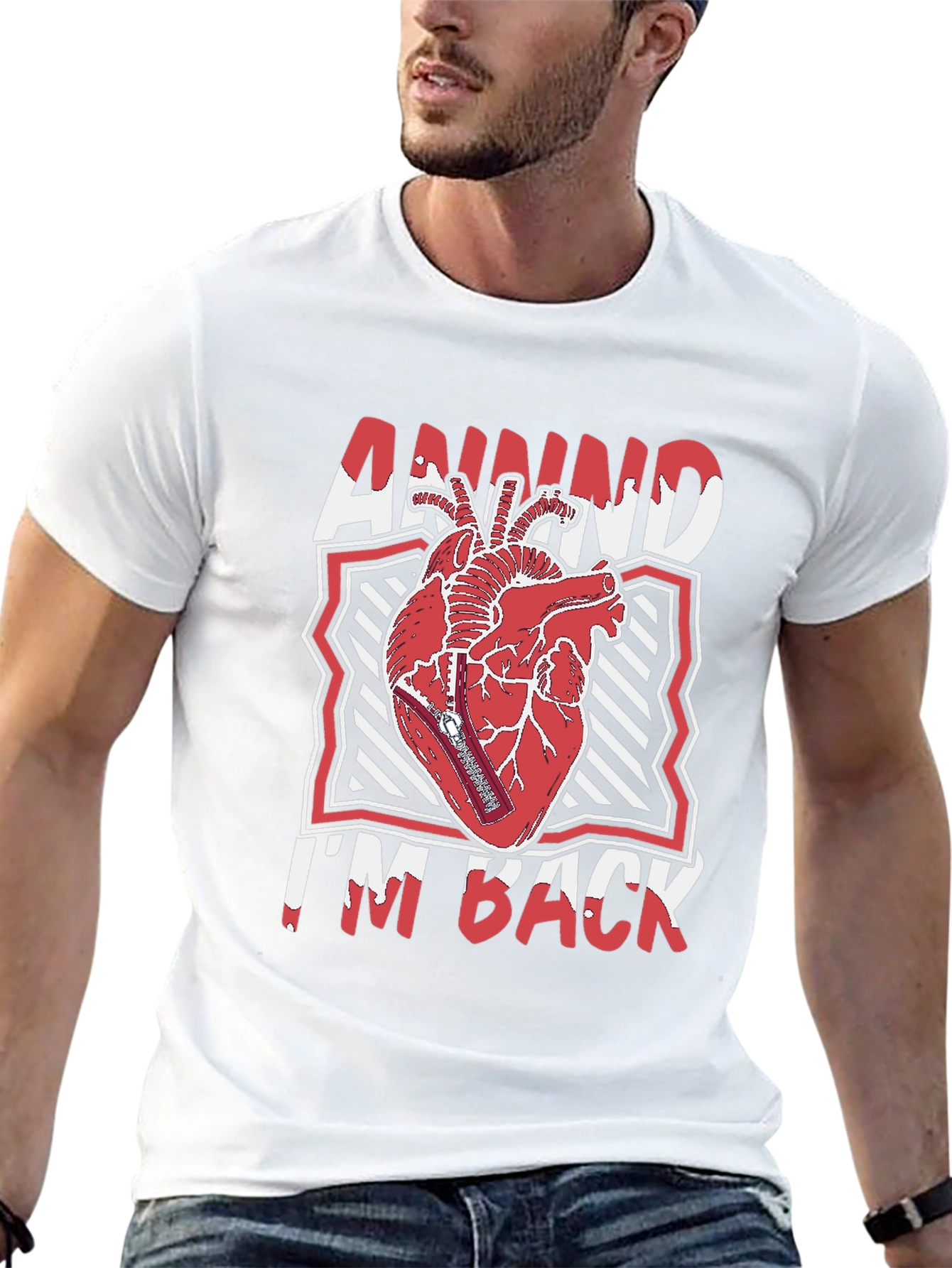 Annnnd Im Back Heart Graphic Tee