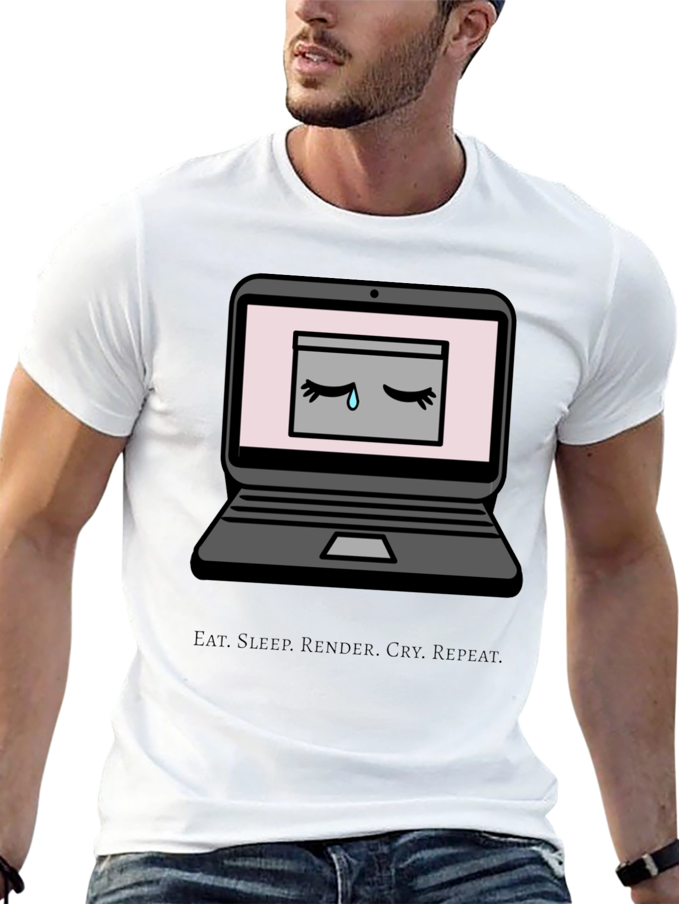 Eat Sleep Render Cry Repeat T-Shirt
