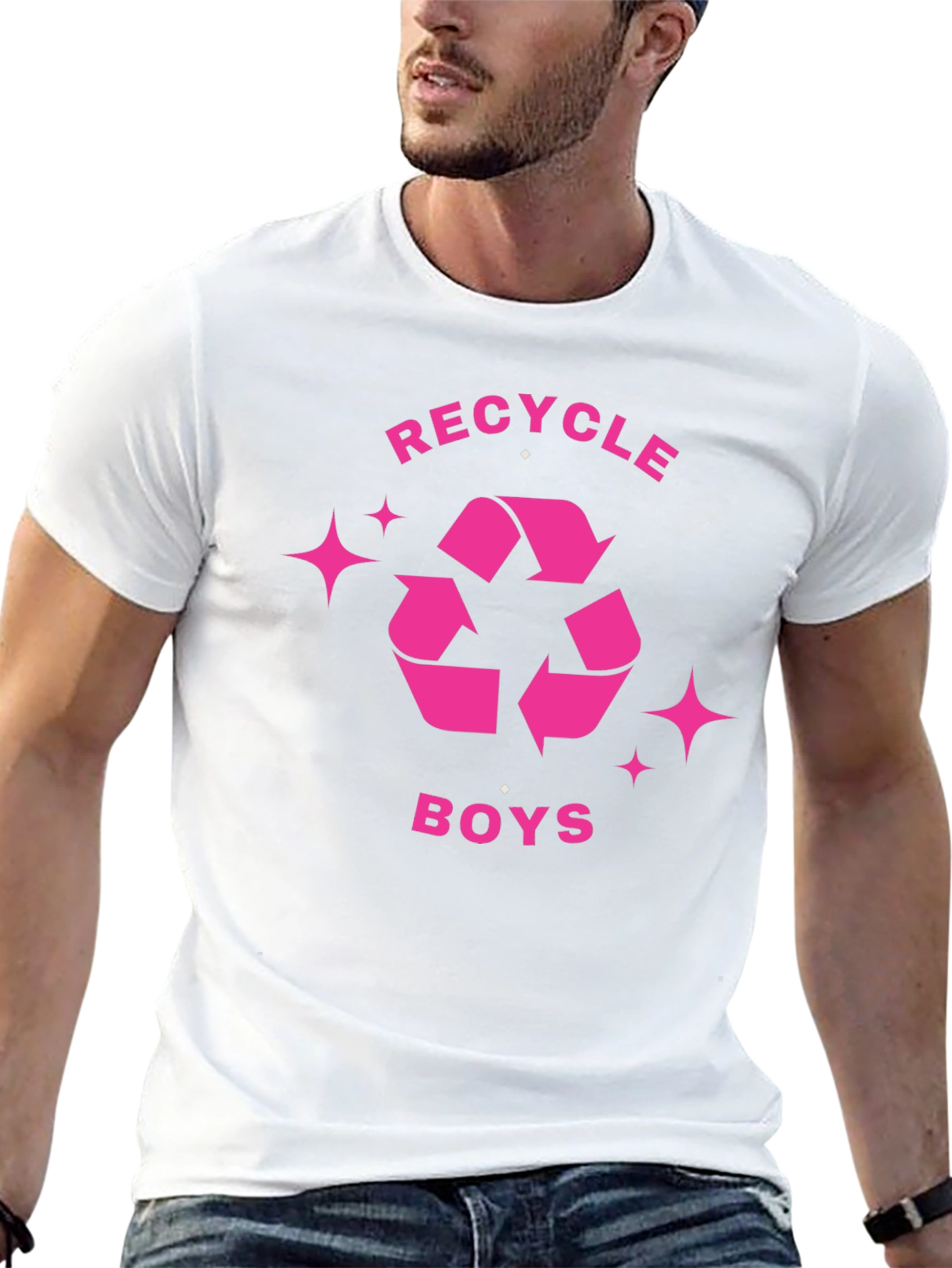 Recycle Boys Black Graphic Tee