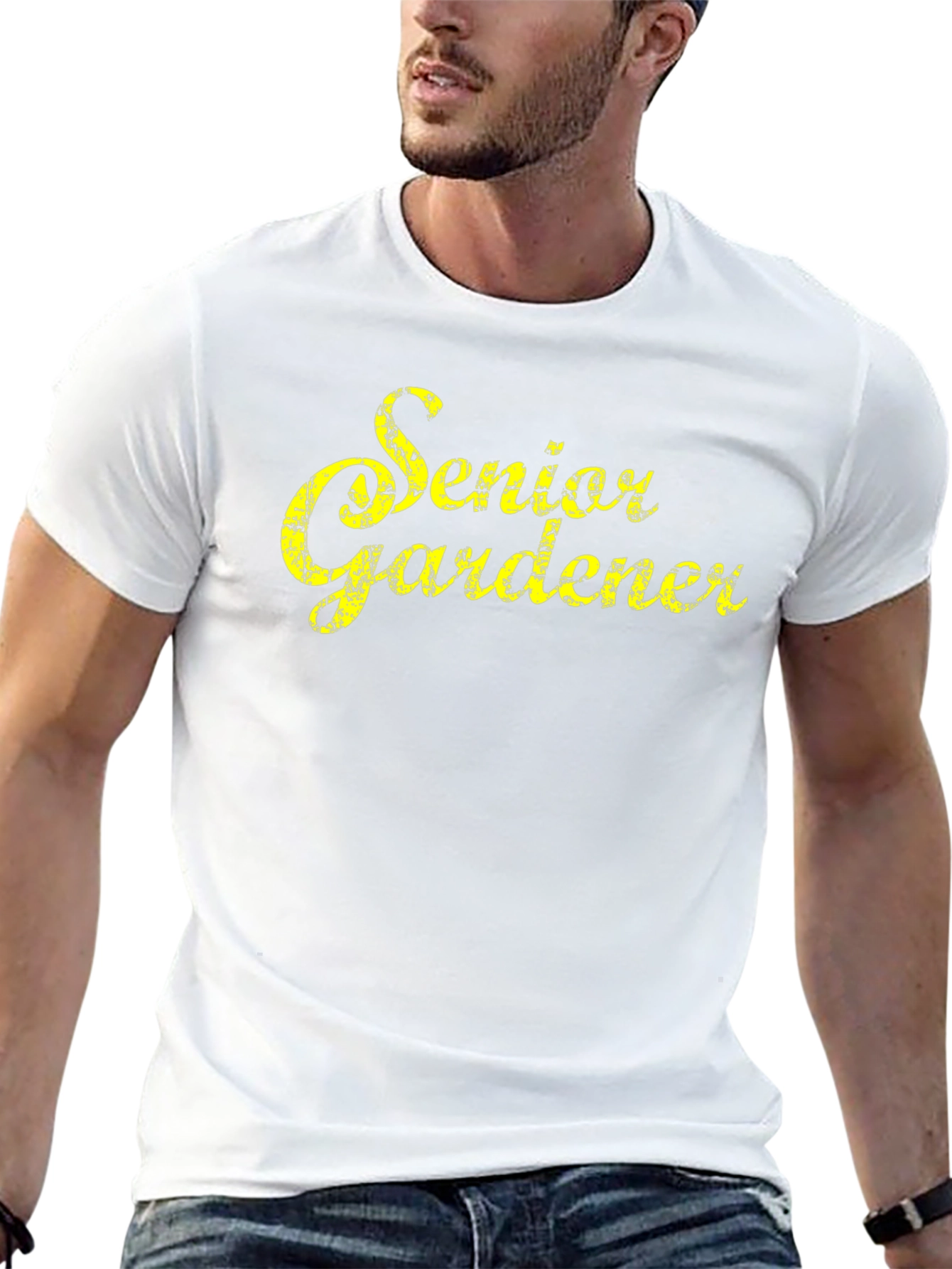 Senior Gardener T-Shirt - Black Cotton Tee