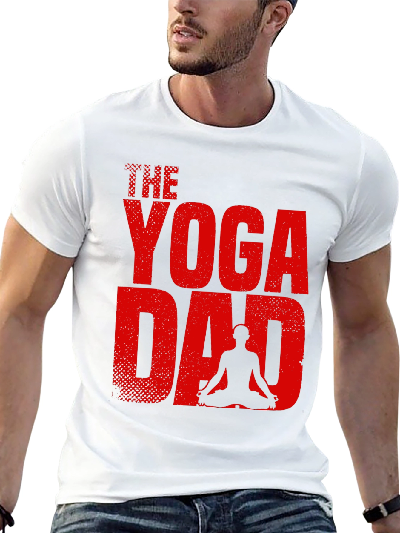 The Yoga Dad Graphic Tee - Black Cotton Blend