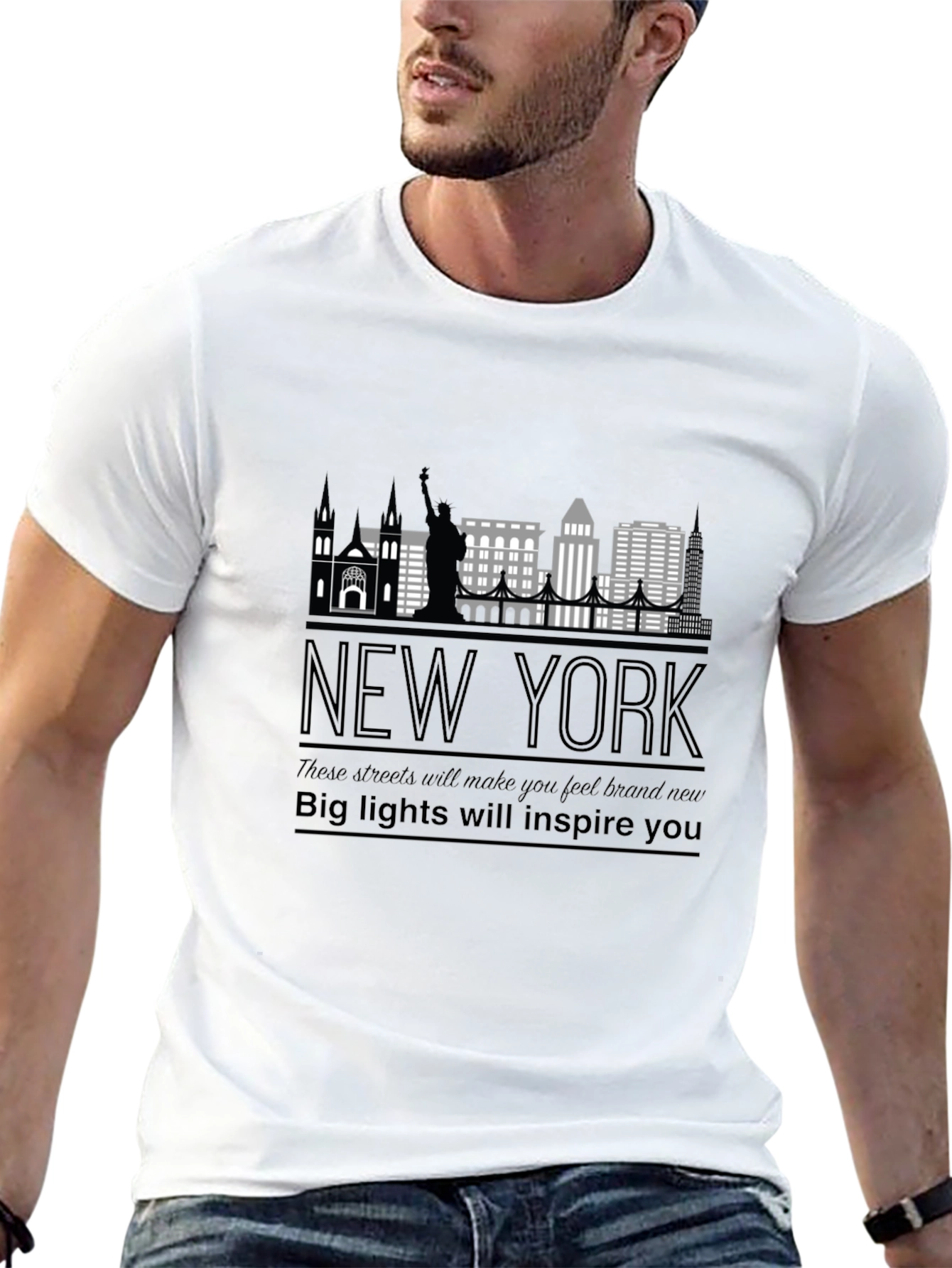 New York Cityscape Graphic Tee - Unisex