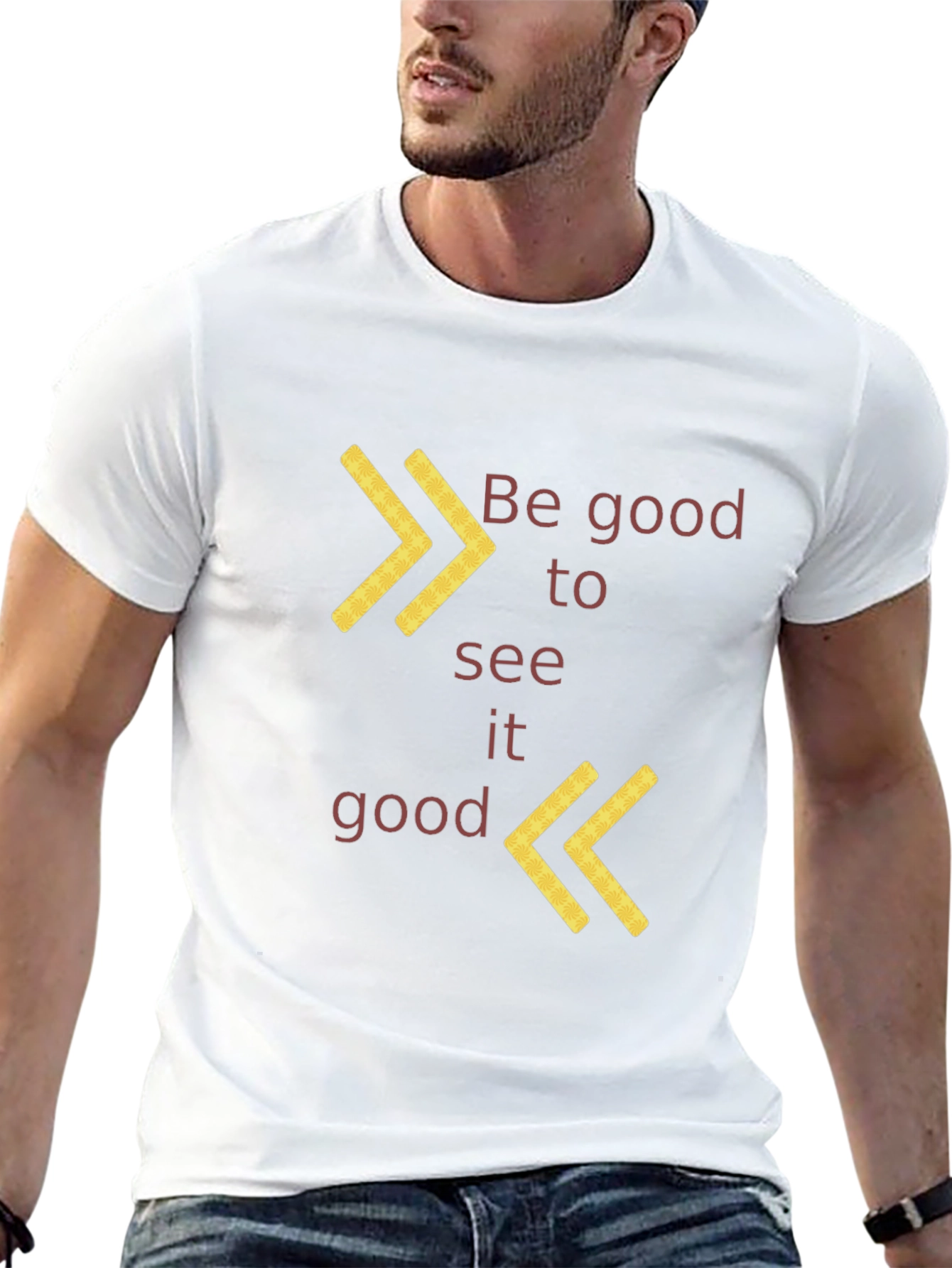 Be Good to See It Good Black Graphic Tee