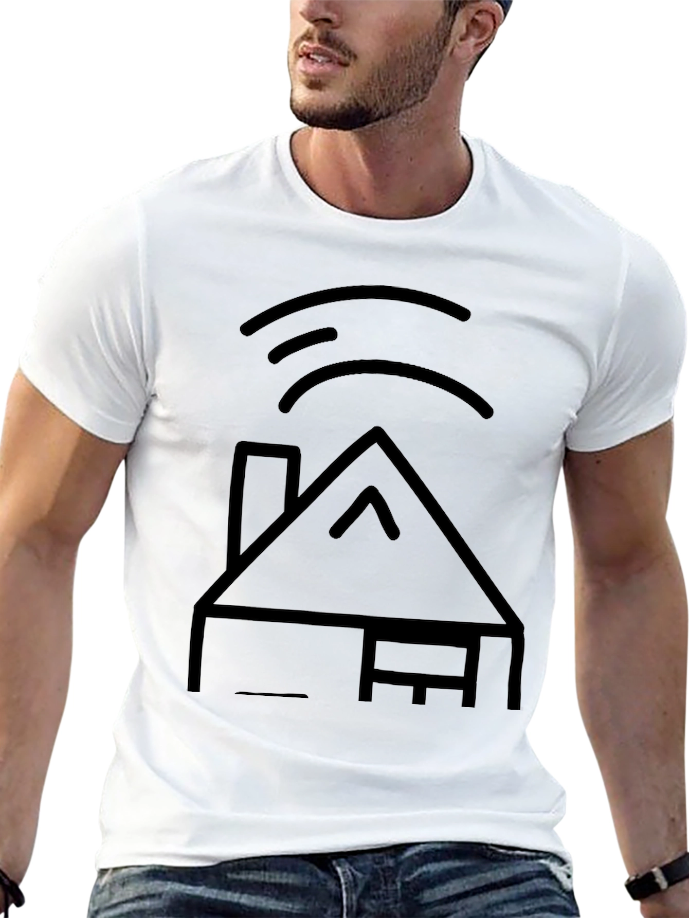 Smart Home T-Shirt - Black Graphic Tee