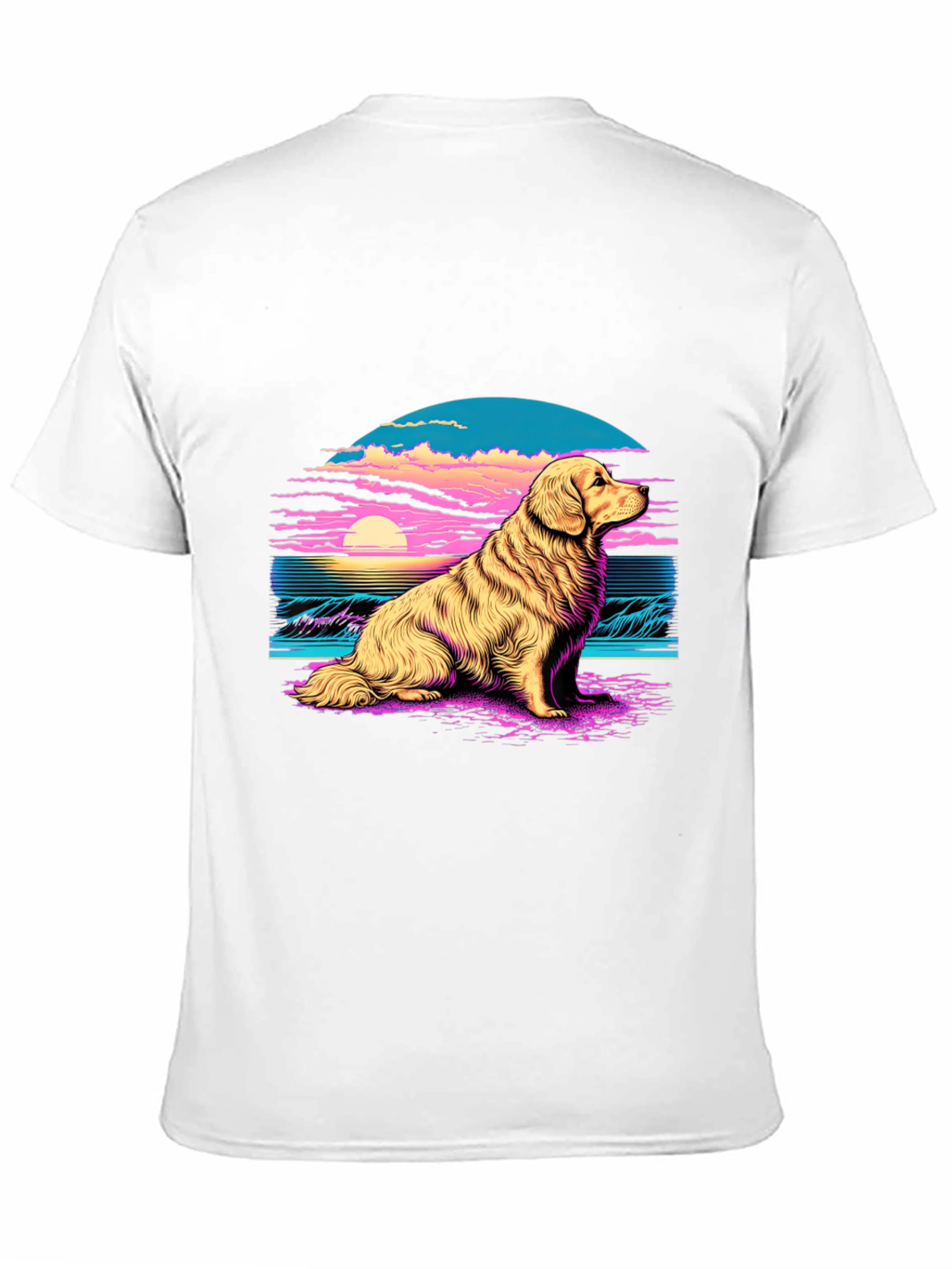 Golden Retriever Sunset T-Shirt