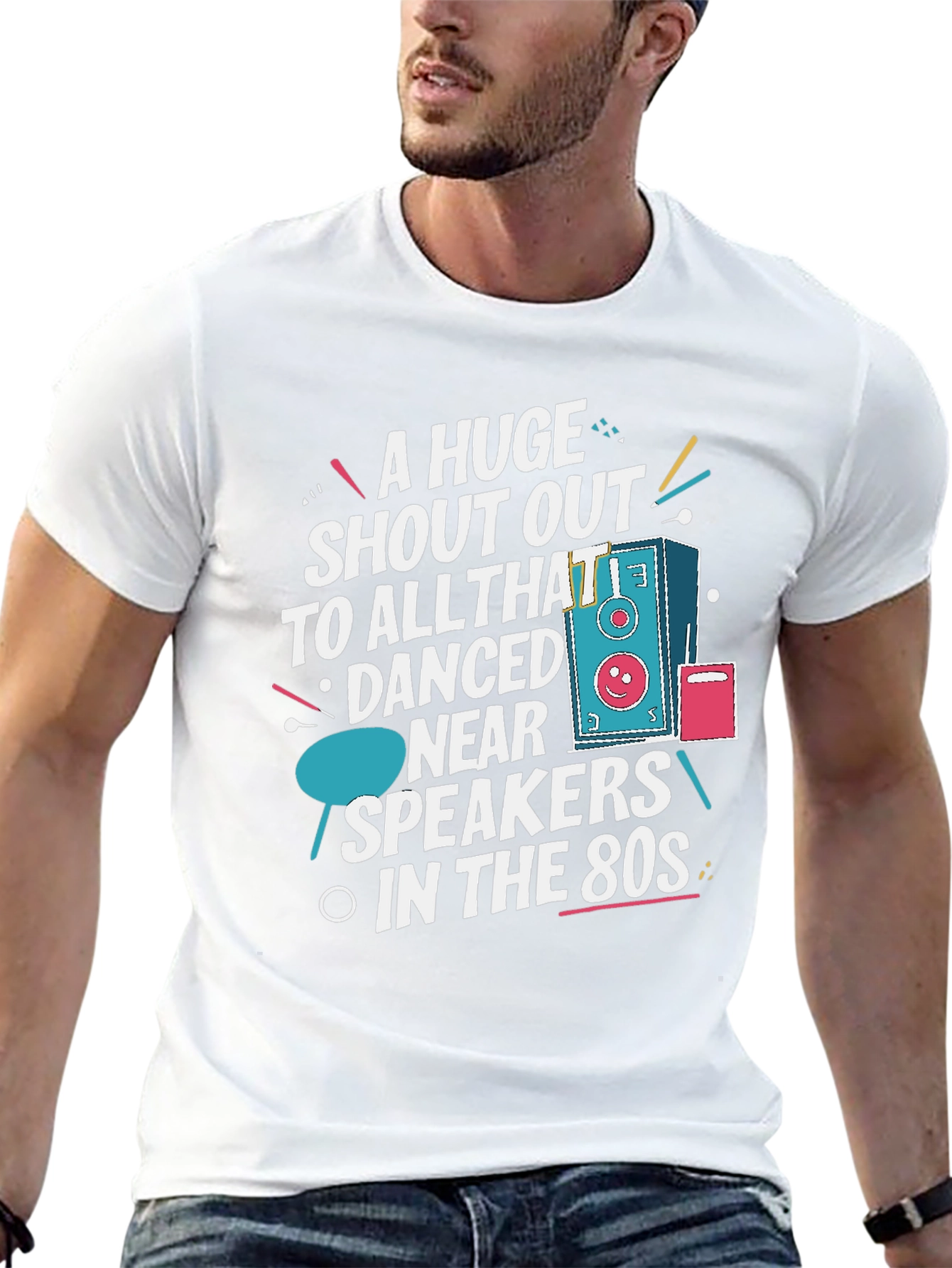 Retro 80s Speaker T-Shirt
