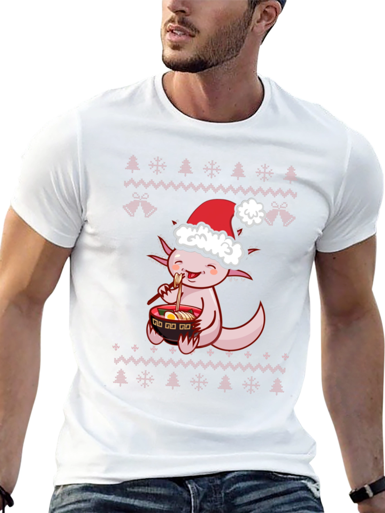 Axolotl Ramen Christmas T-Shirt