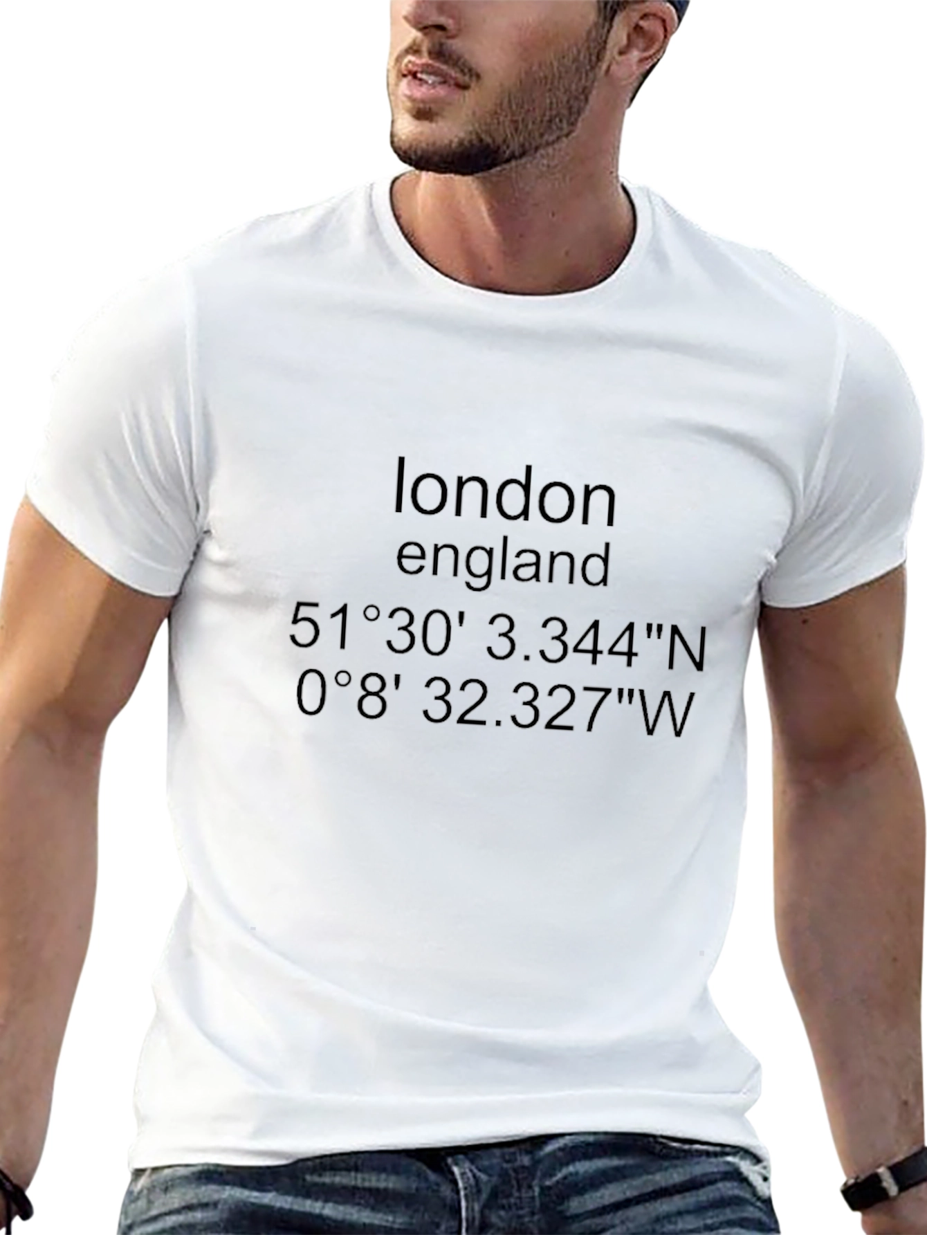London England Coordinates Graphic T-Shirt