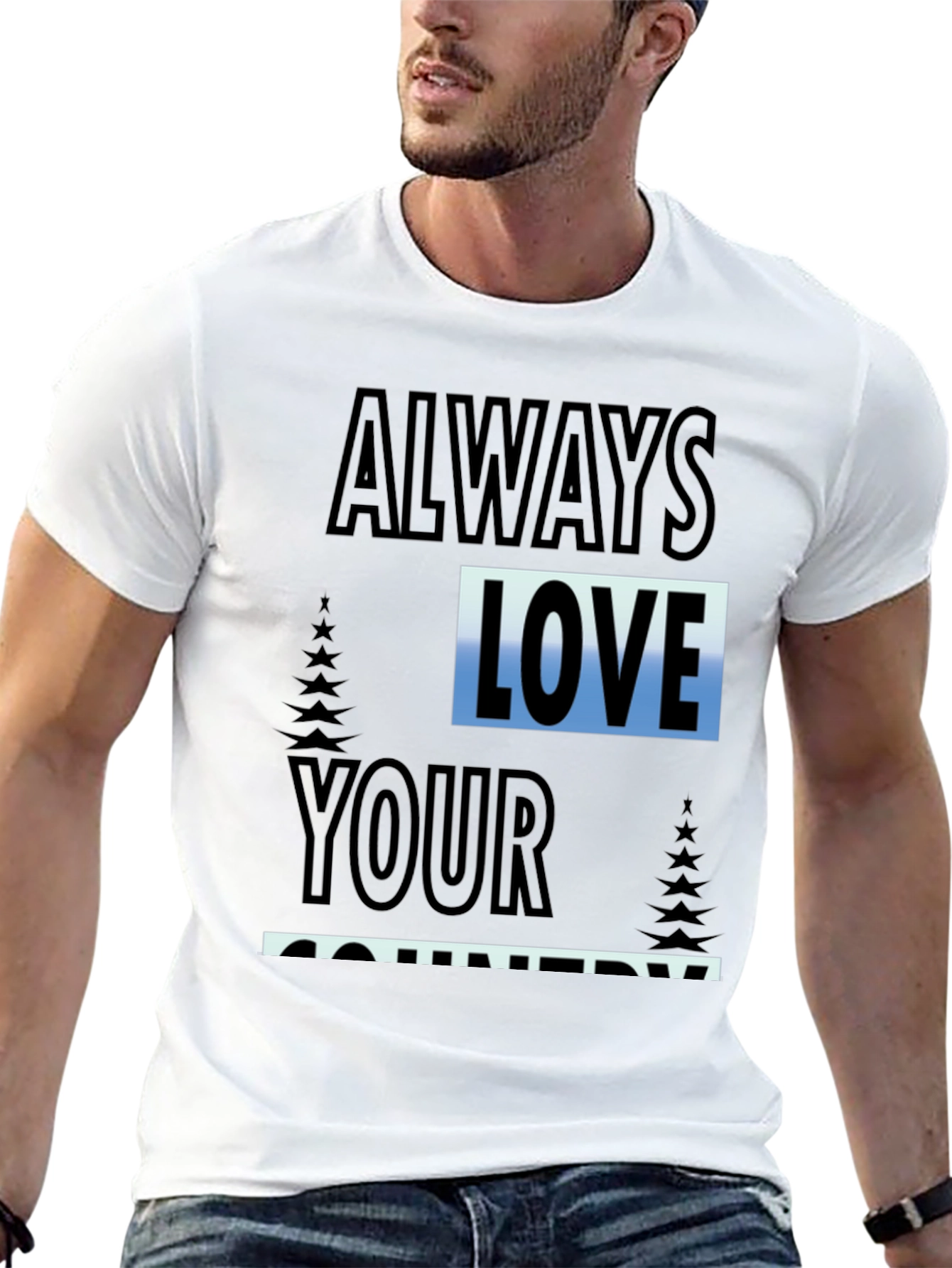 Always Love Your Country Graphic Tee