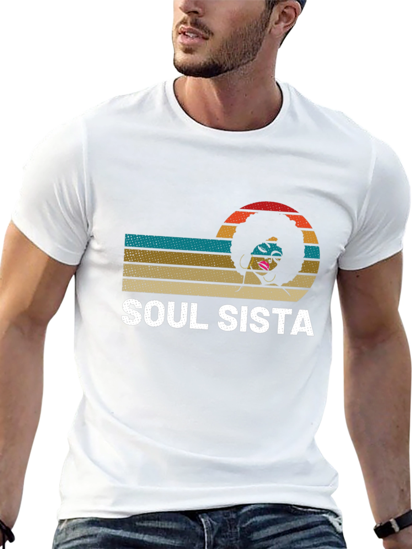 Soul Sista Afro Womens Graphic T-Shirt