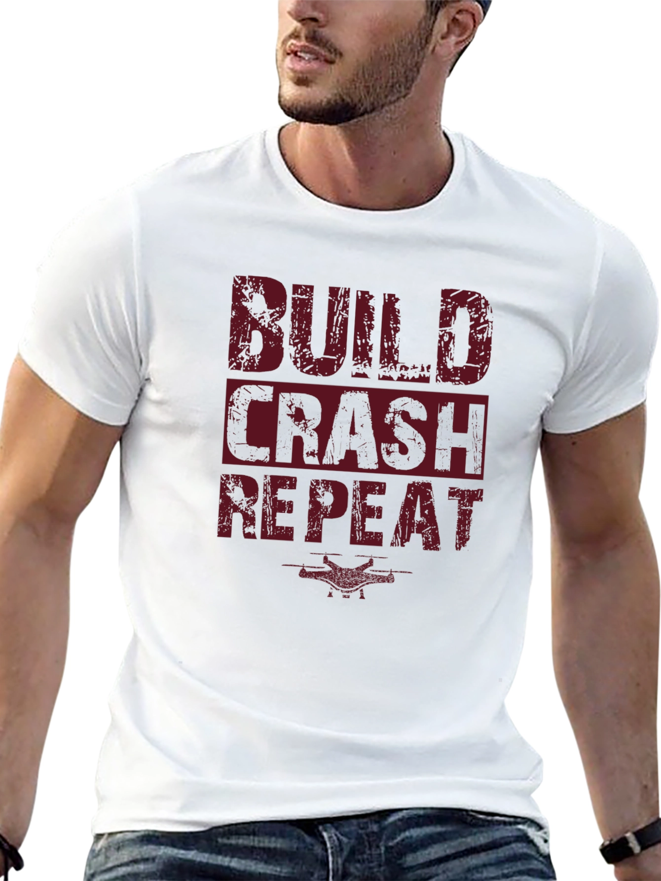 Build Crash Repeat Graphic T-Shirt