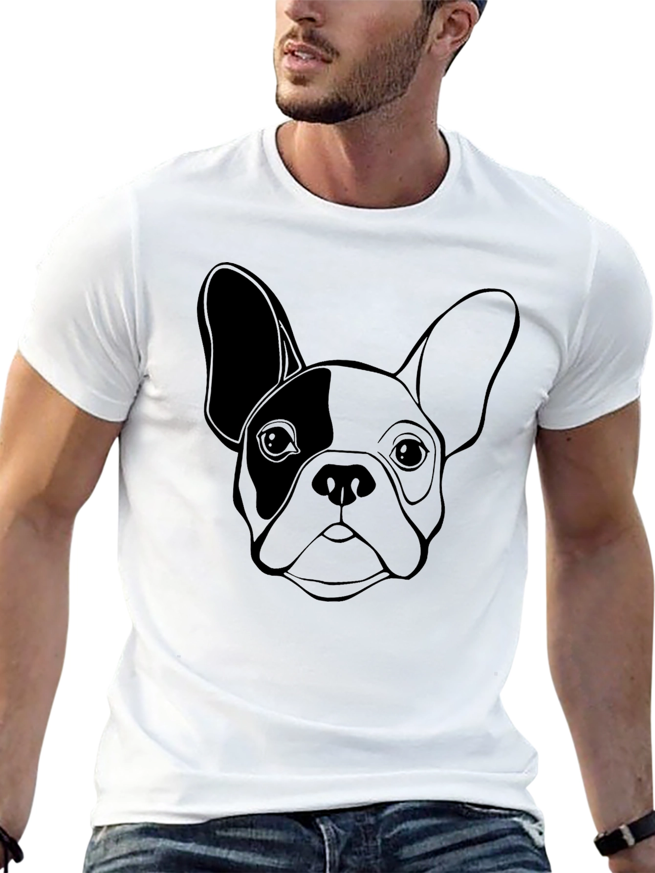 French Bulldog Graphic Tee - Black