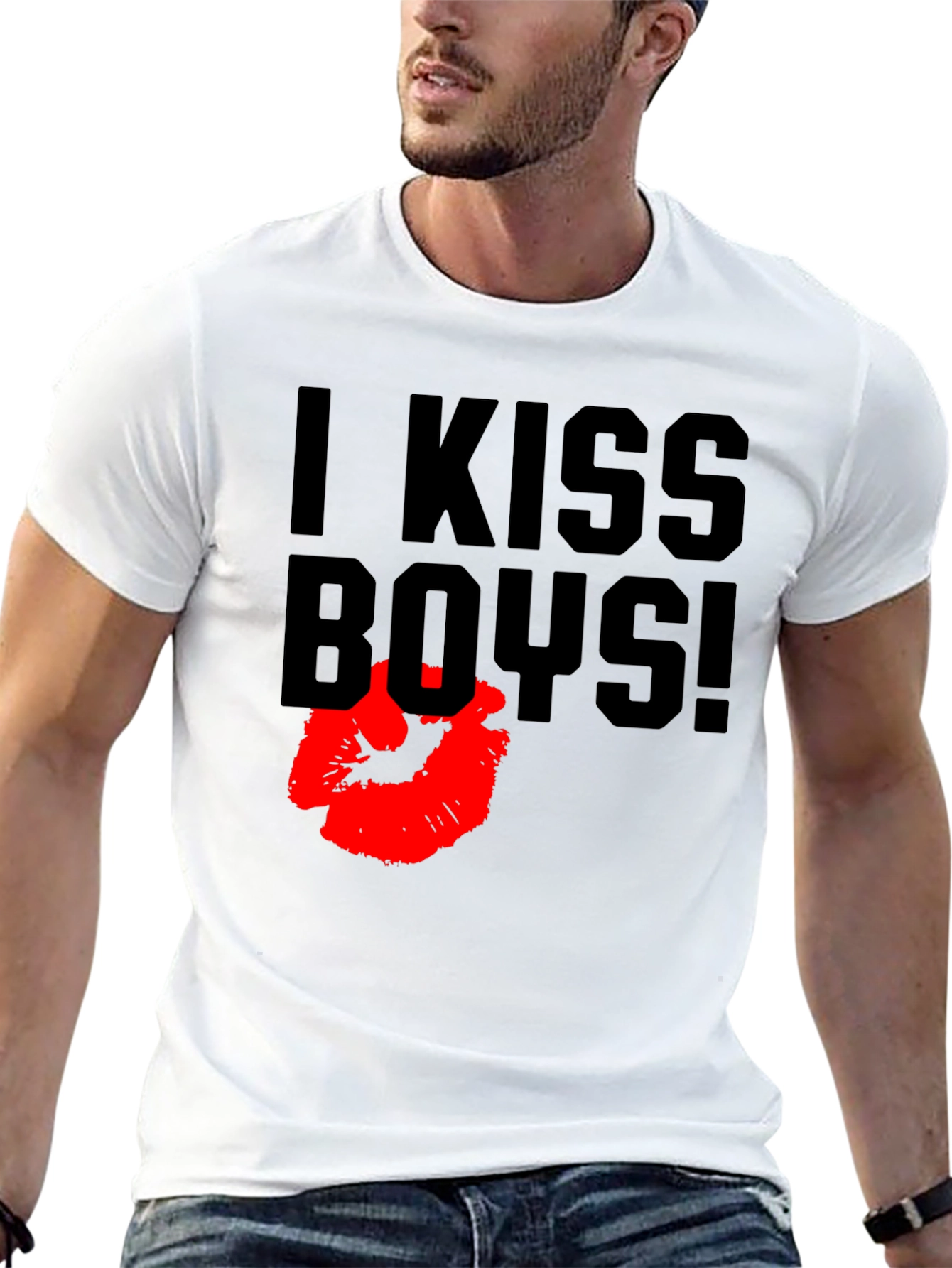 I Kiss Boys! Graphic T-Shirt